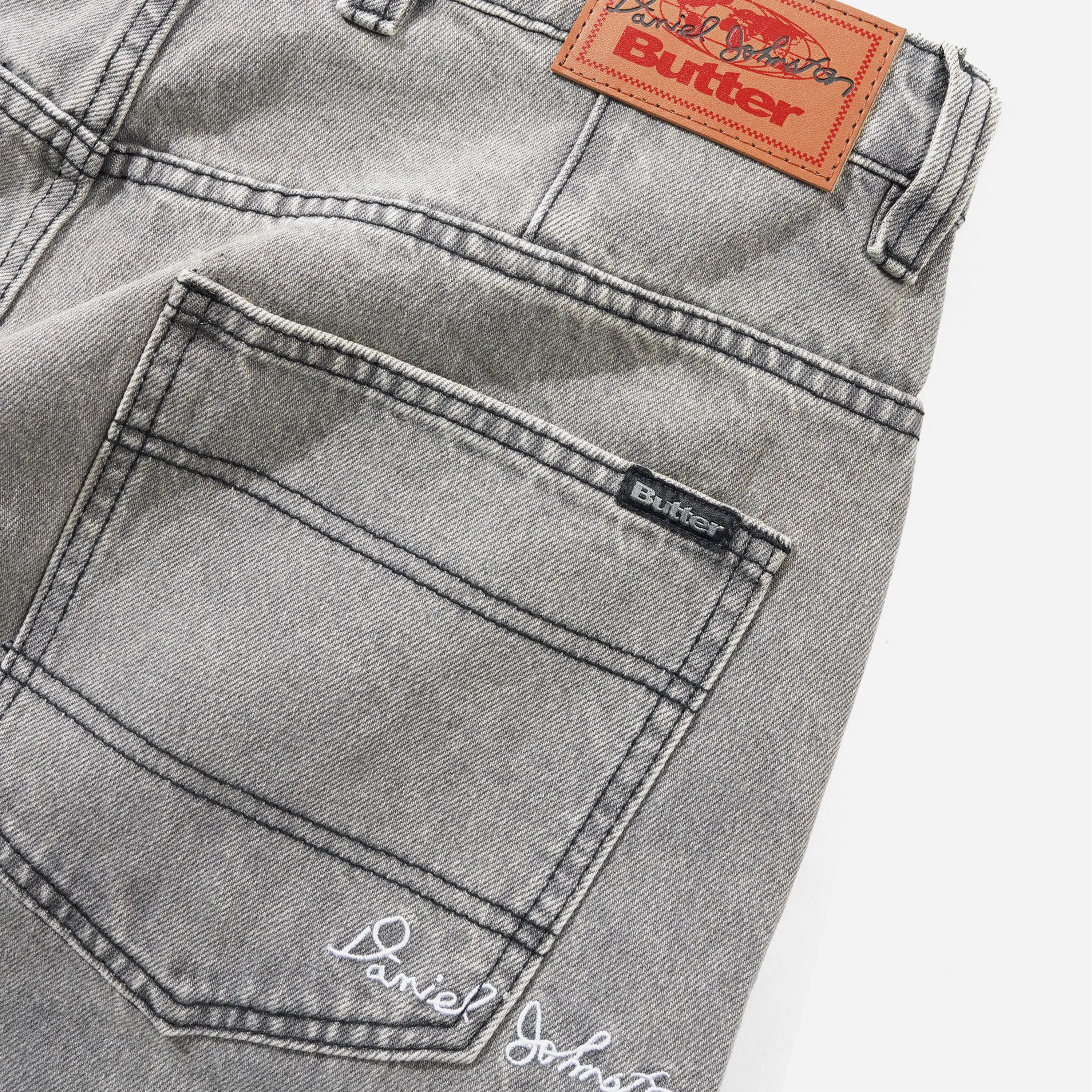 Butter Goods - Wide Cut Denim Jeans Tinted Black