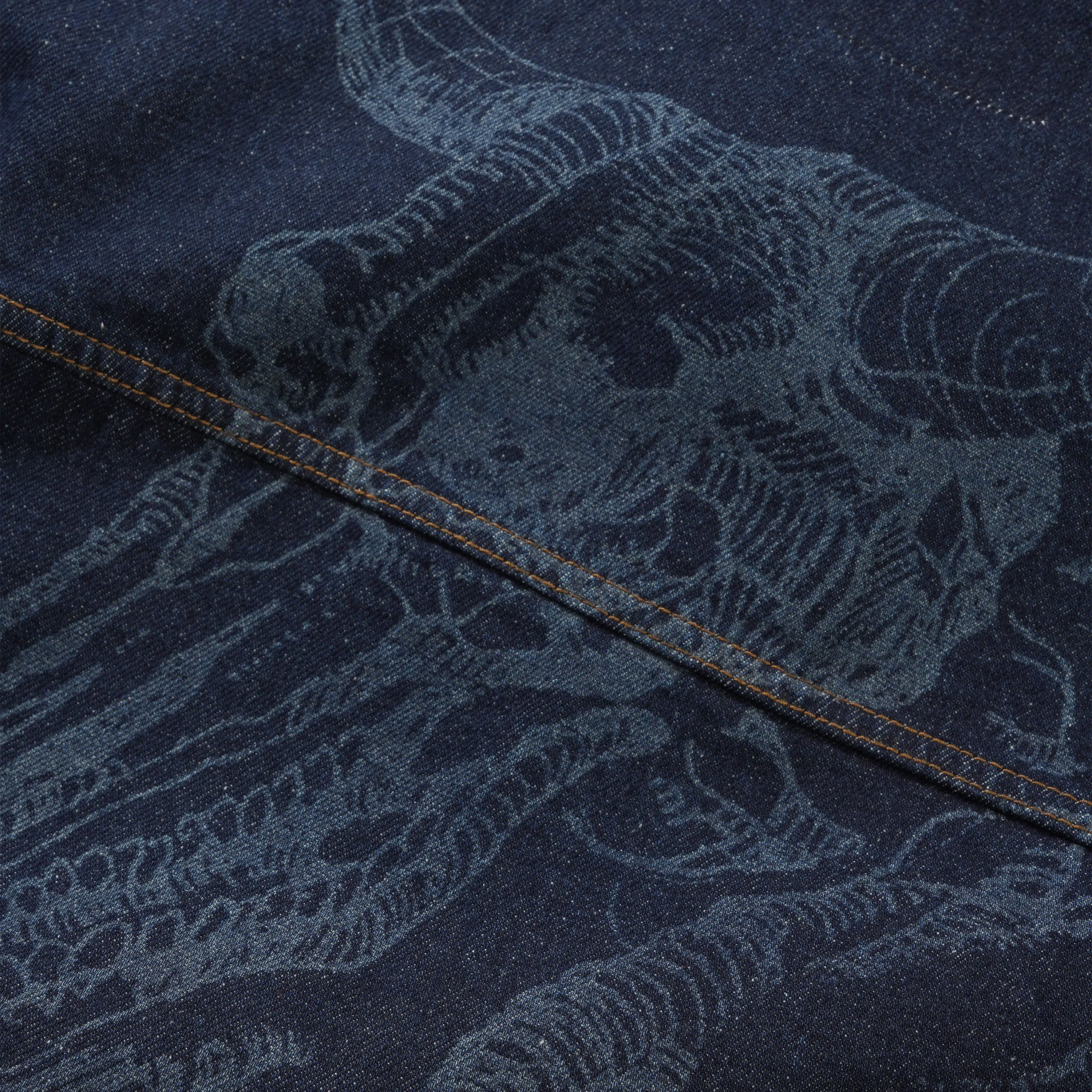 Butter Goods Daniel Johnston Bull Selvedge Denim Jacket Raw Indigo