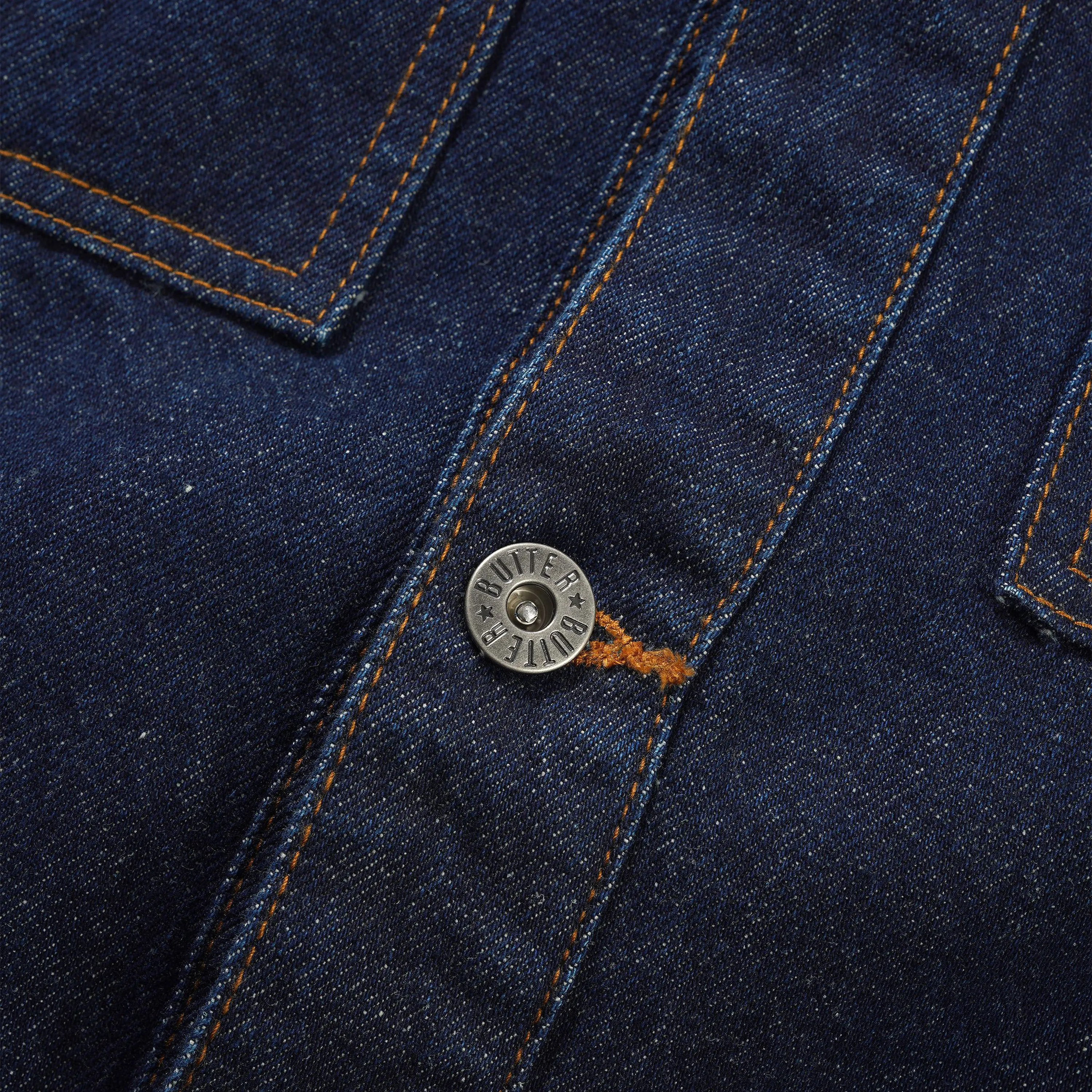 Butter Goods Daniel Johnston Bull Selvedge Denim Jacket Raw Indigo