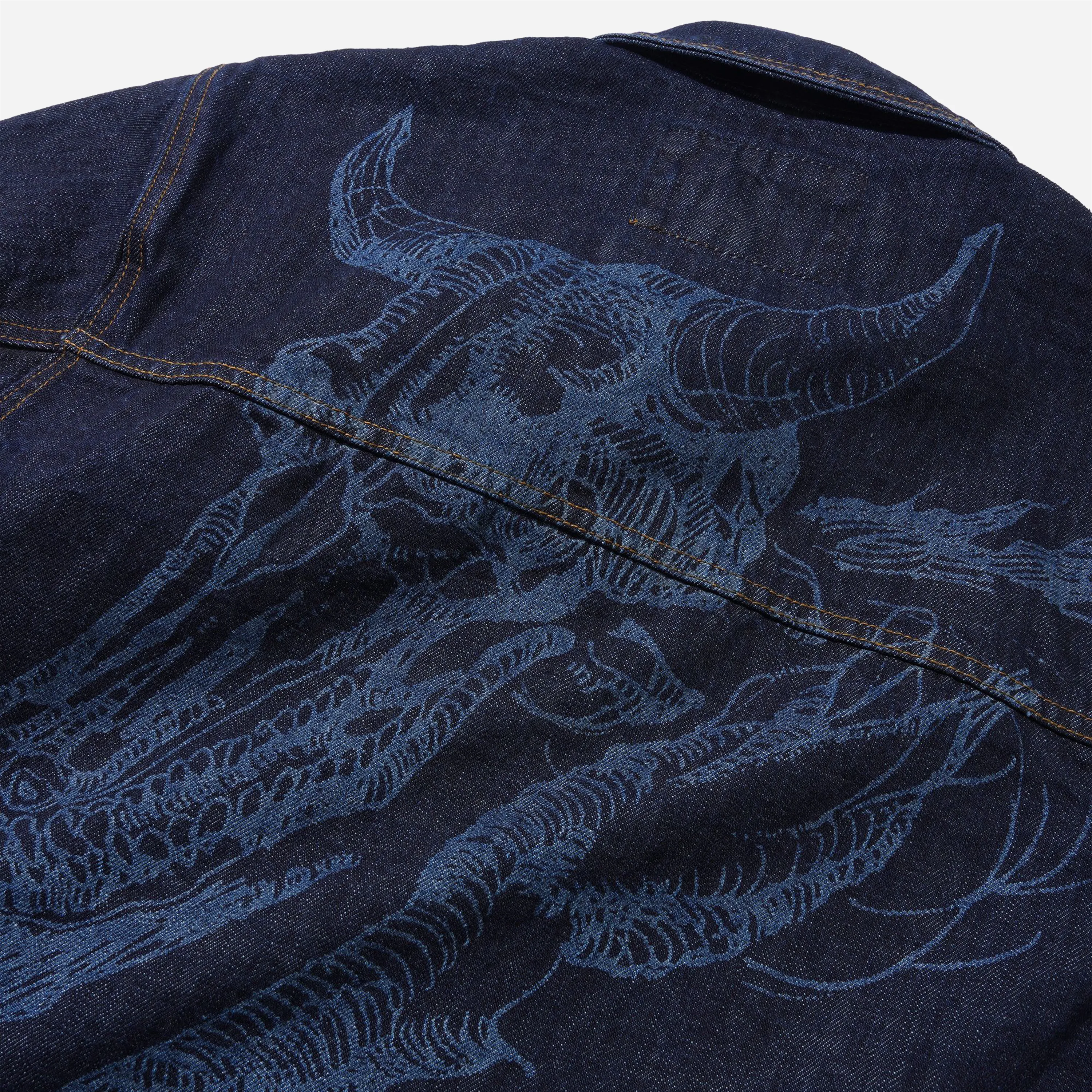 Butter Goods Daniel Johnston Bull Selvedge Denim Jacket Raw Indigo