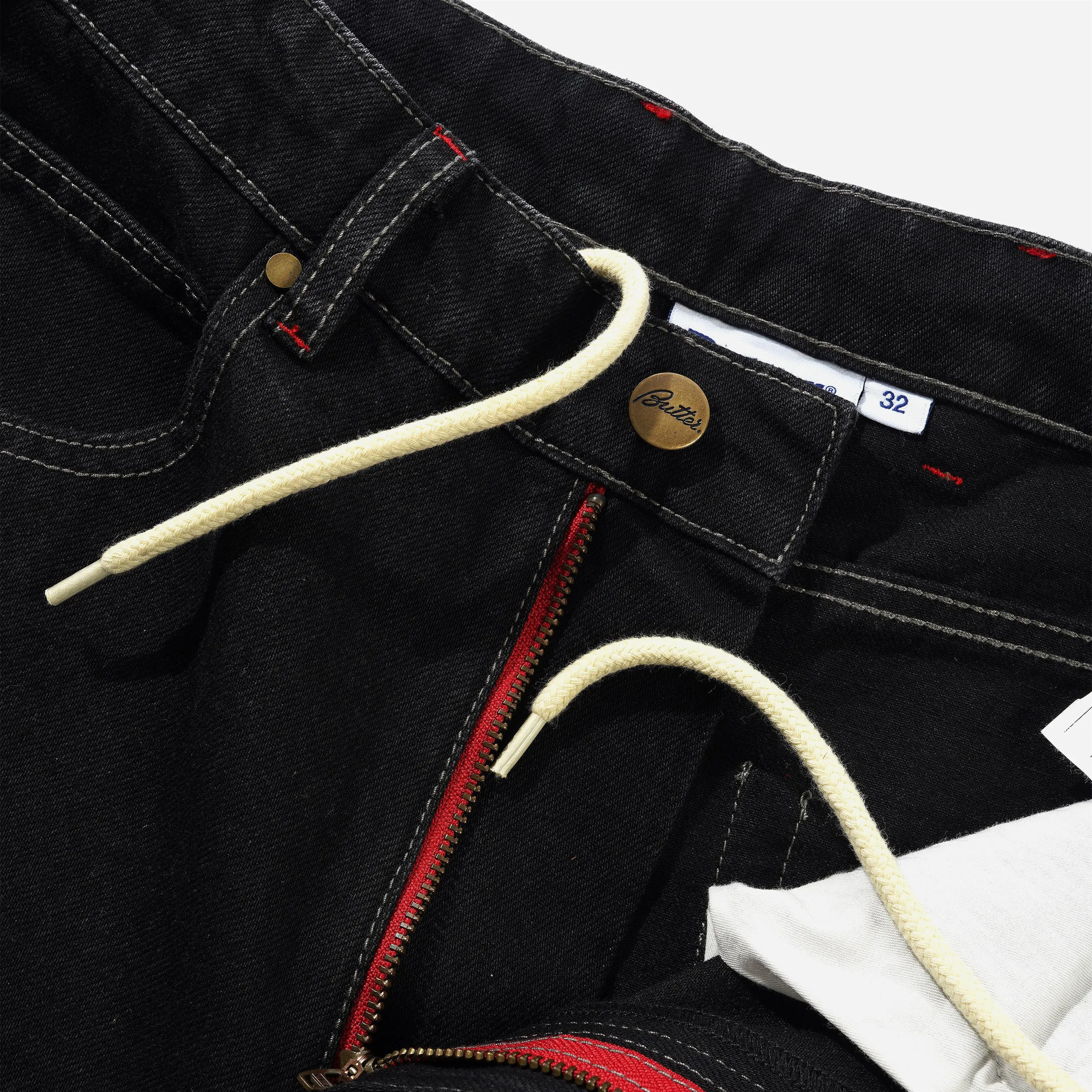 Butter Goods Daniel Johnston Dragon Denim Shorts Washed Black