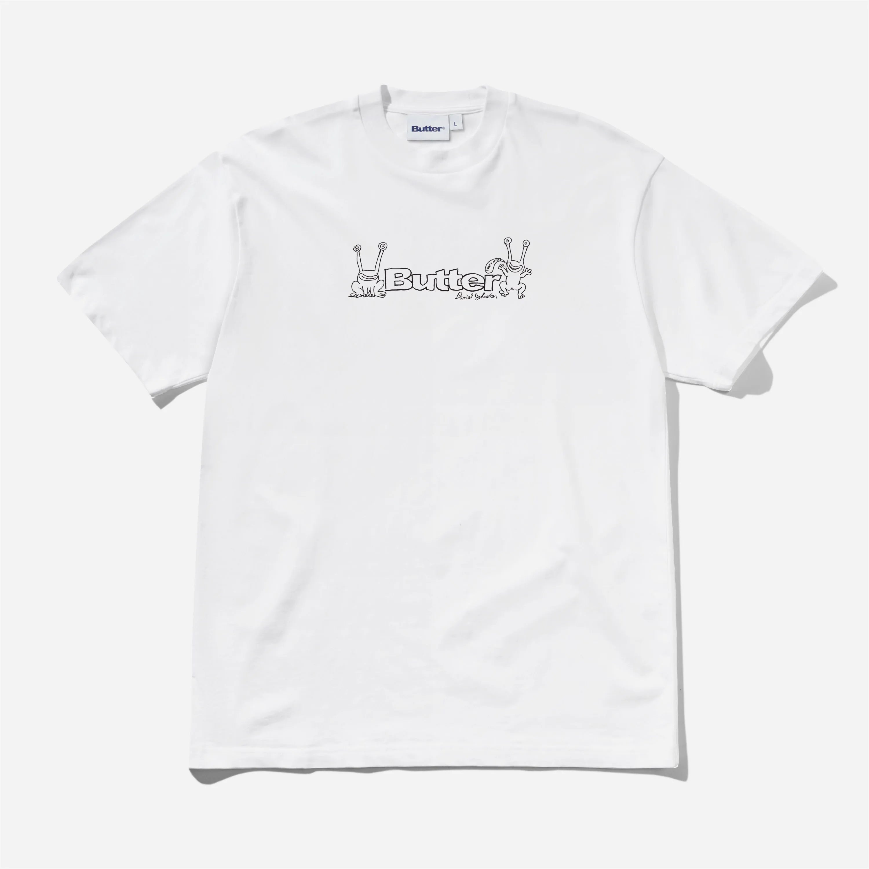 Butter Goods Daniel Johnston Frog Logo Tee White