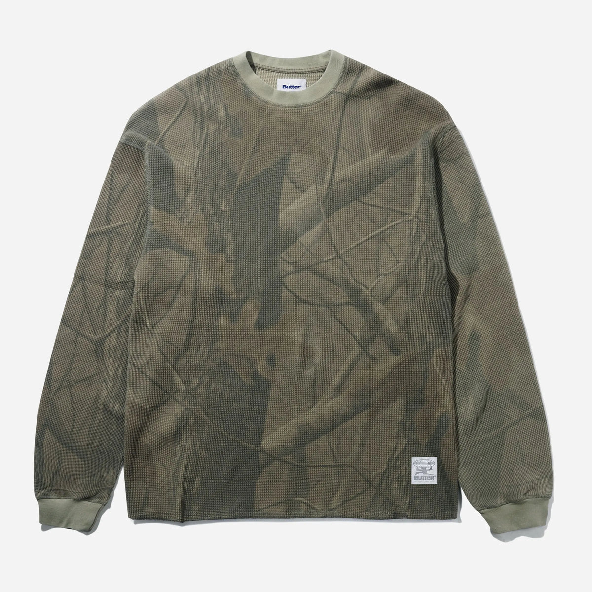 T-shirt Butter Goods Thermal L/S Top Forest Camo