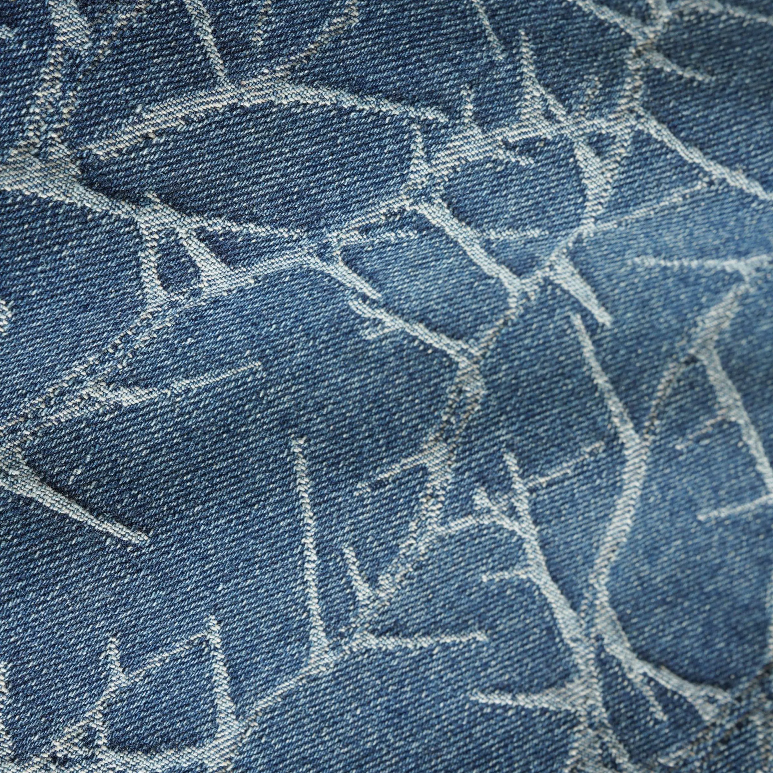 Butter Goods Thorn Camo Wide Cut Denim Jeans Washed Indigo