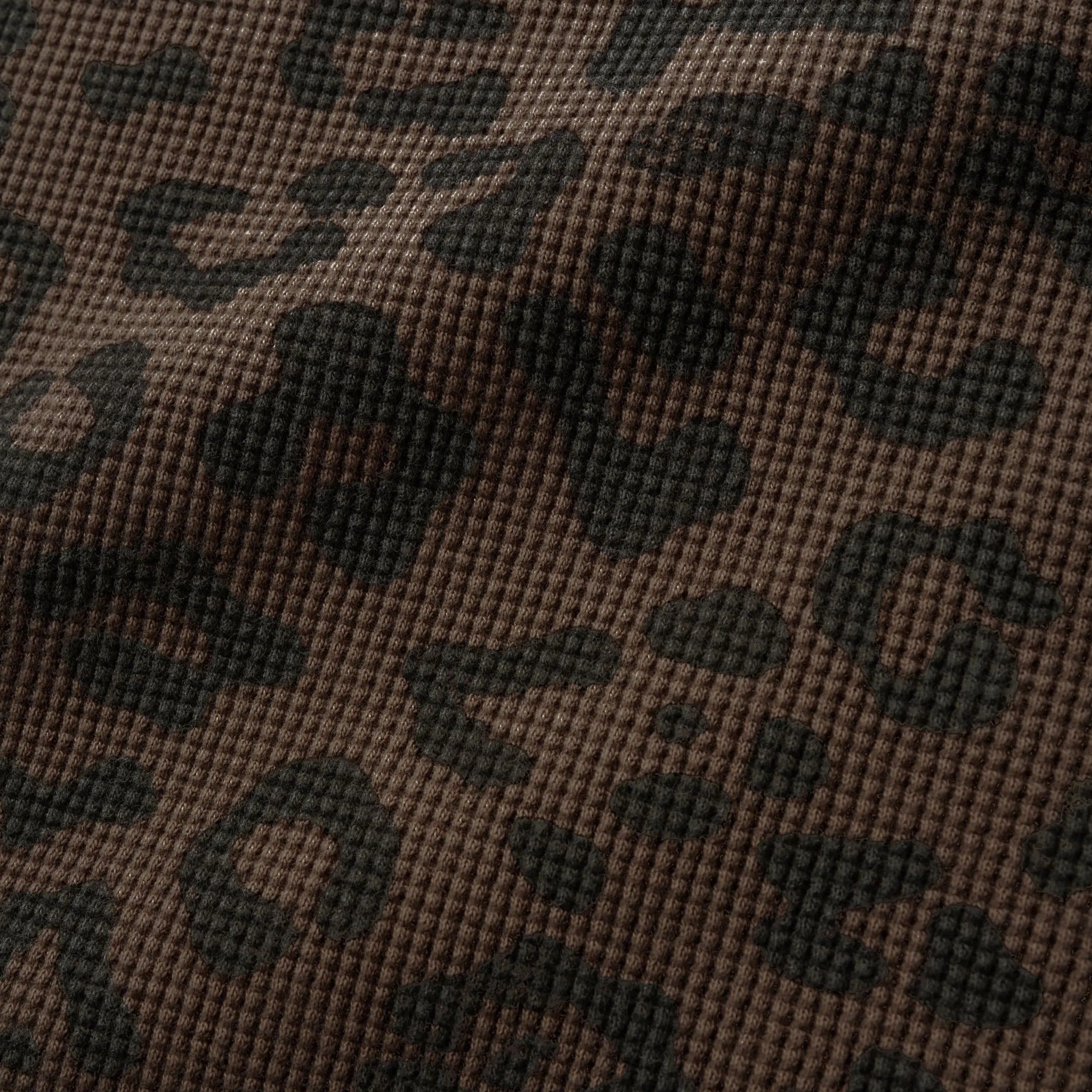Butter Goods Waffle L/S Top Leopard