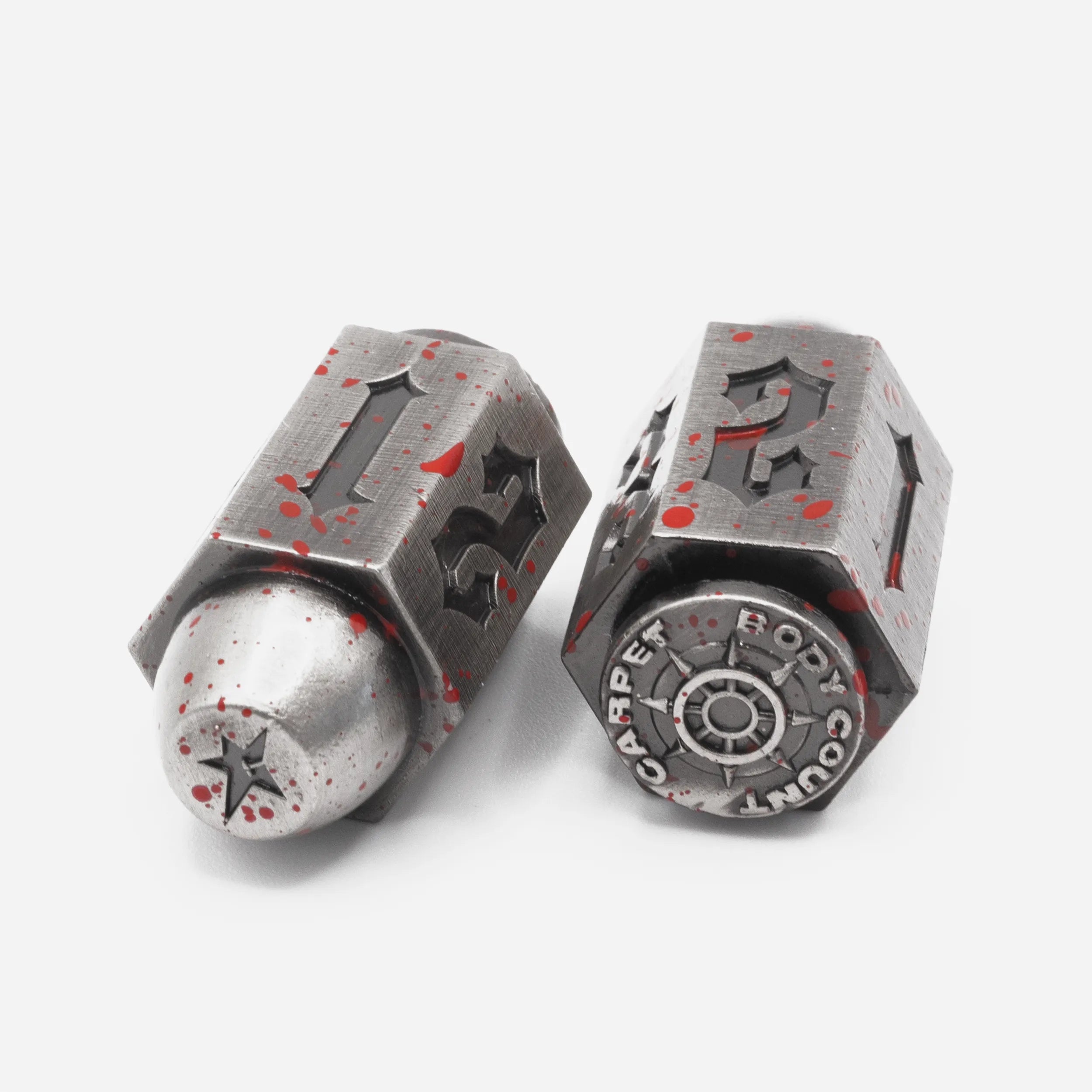 Dés Carpet Company Body Count Bullet Dice Métal