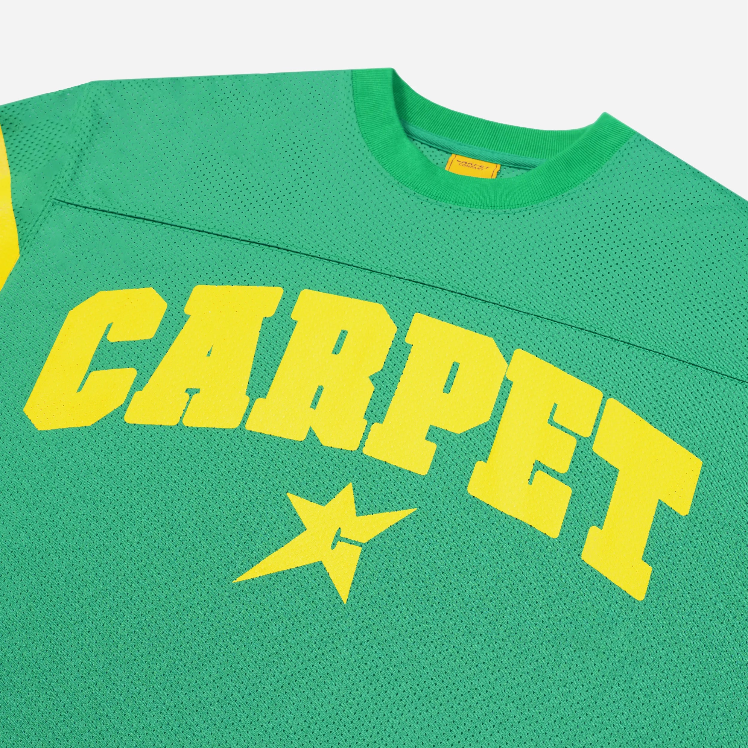 Carpet Company Football Jersey T-Shirt Green