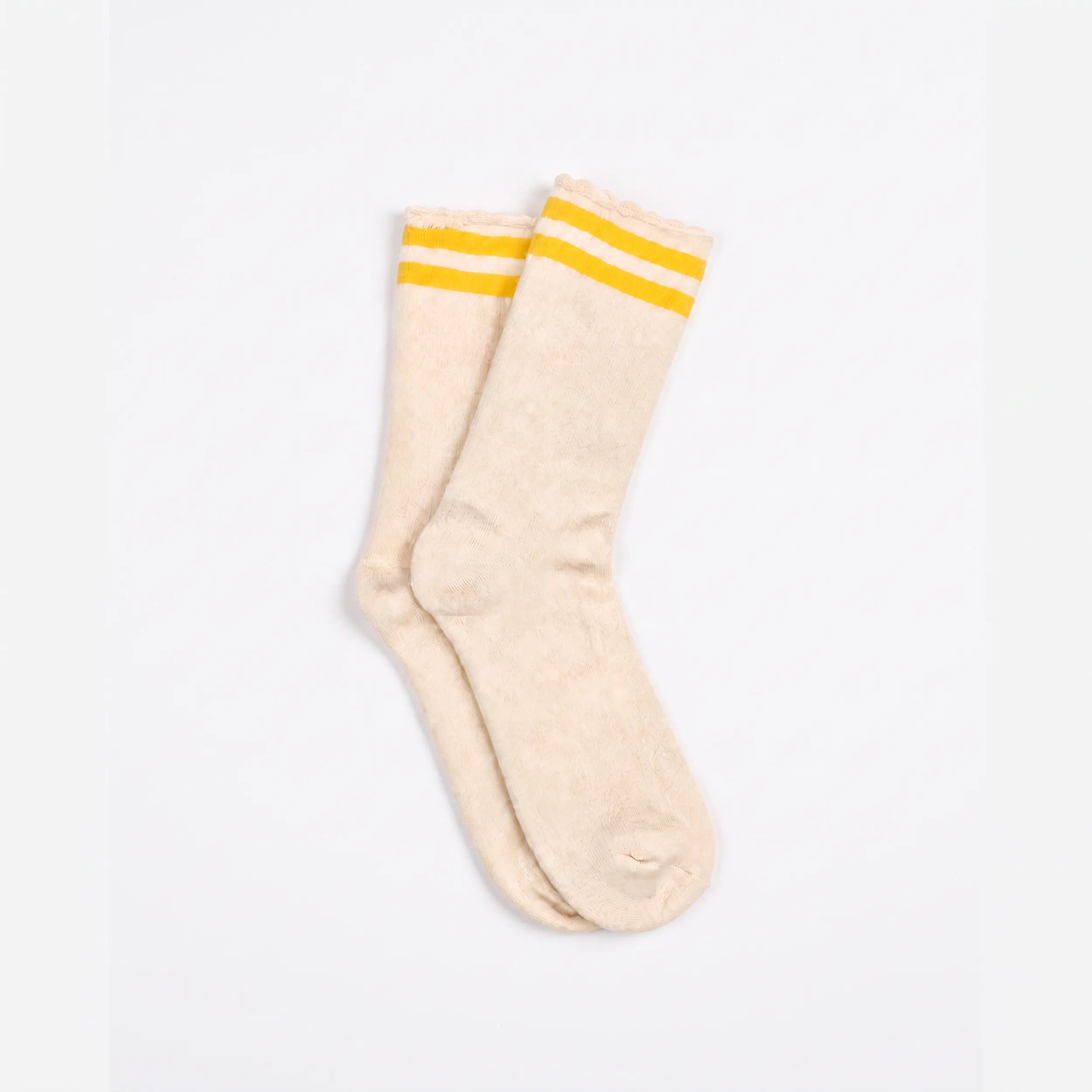 Chaussettes Gros Coton Jaune