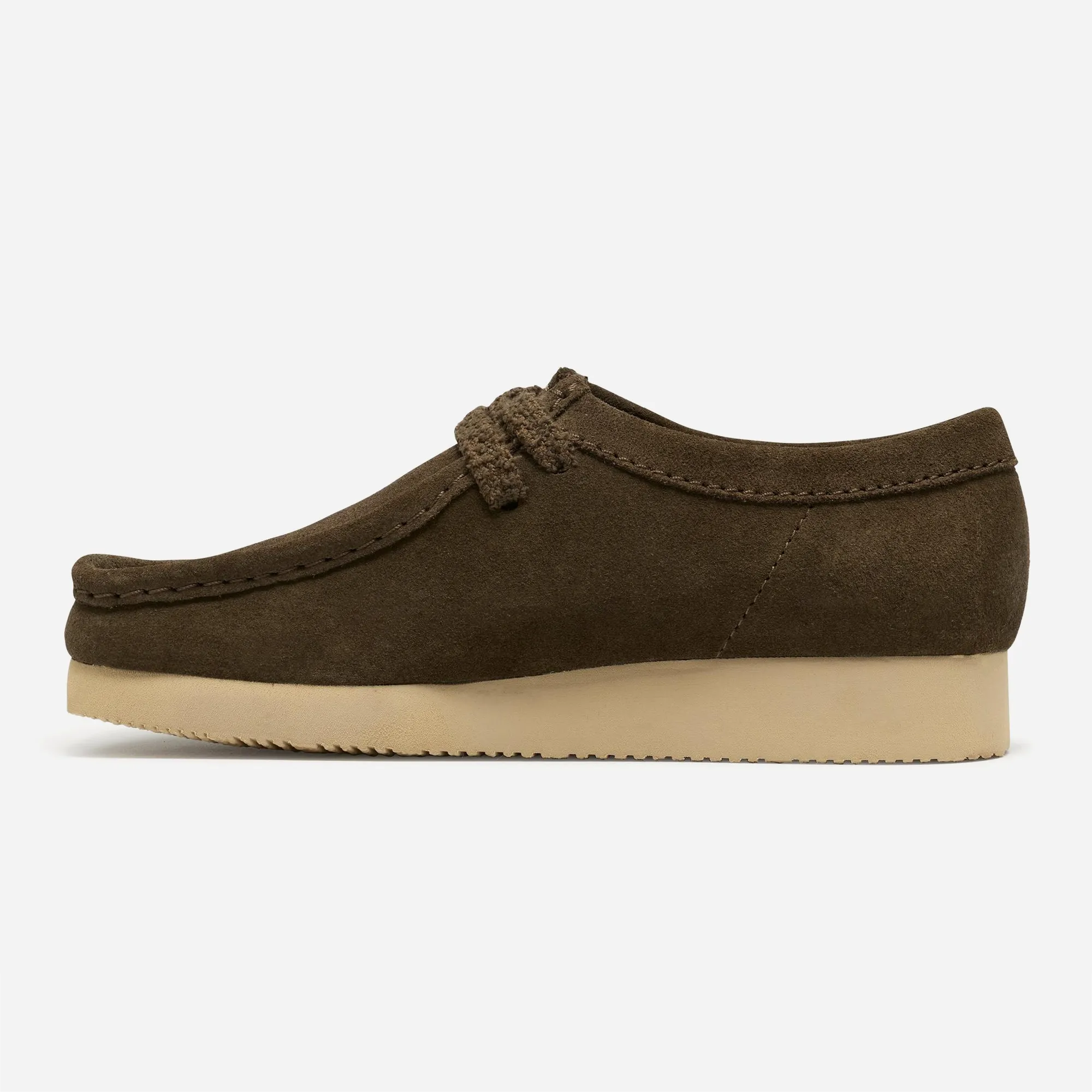 Clarks Originals Wallabee Lite Dark Olive Suede – Mocassin Femme