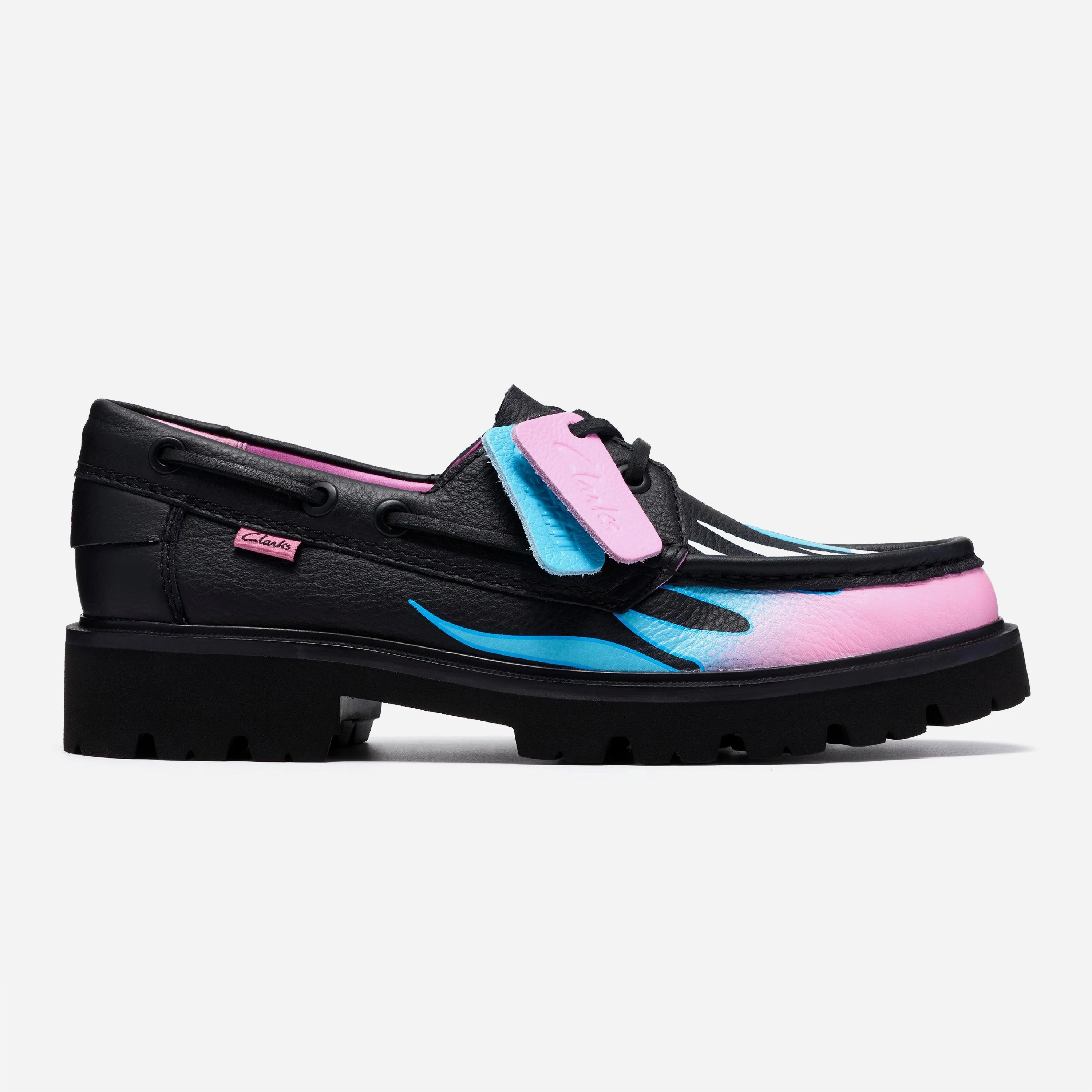 Chaussures Clarks x Bisous Skateboard Cleyhill Fire Black