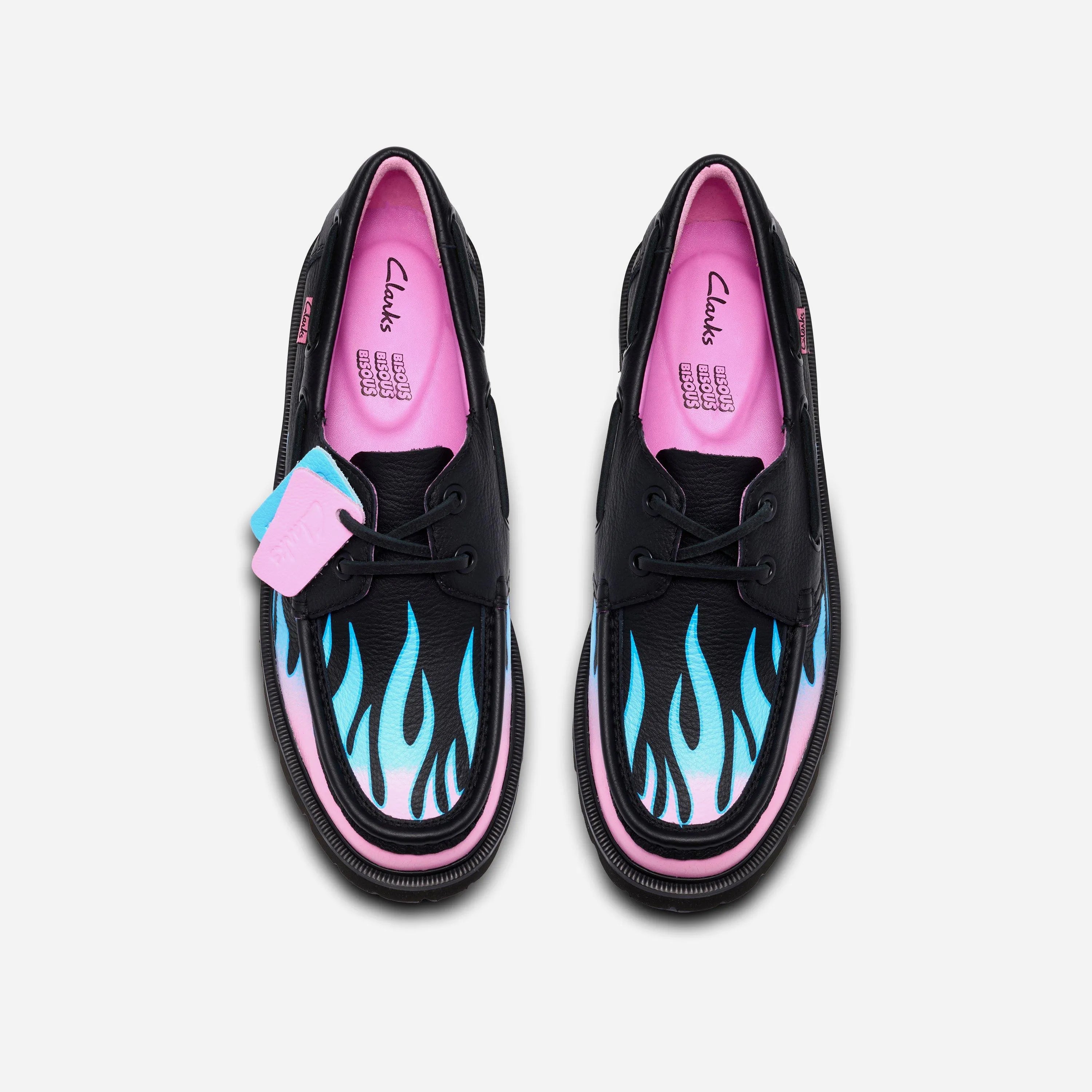 Chaussures Clarks x Bisous Skateboard Cleyhill Fire Black