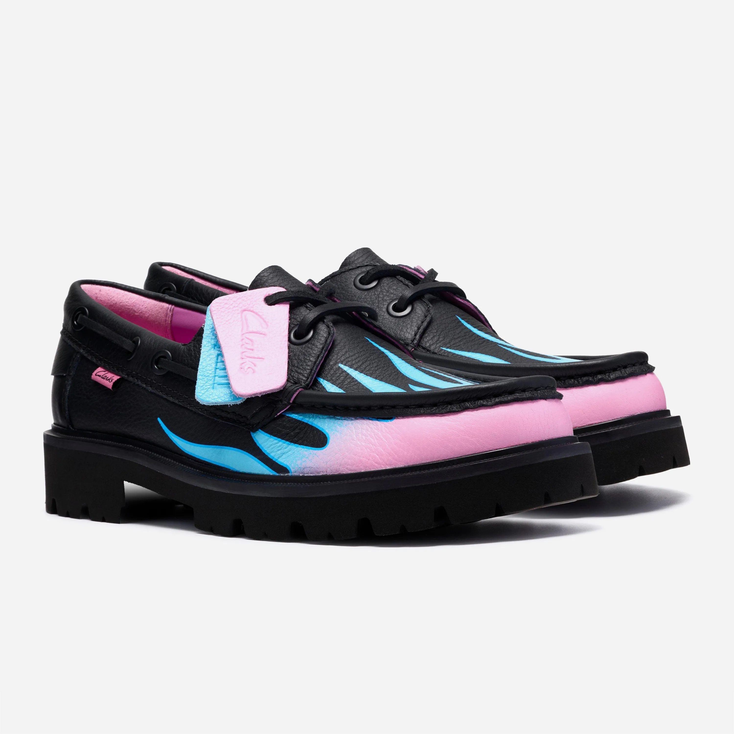 Chaussures Clarks x Bisous Skateboard Cleyhill Fire Black
