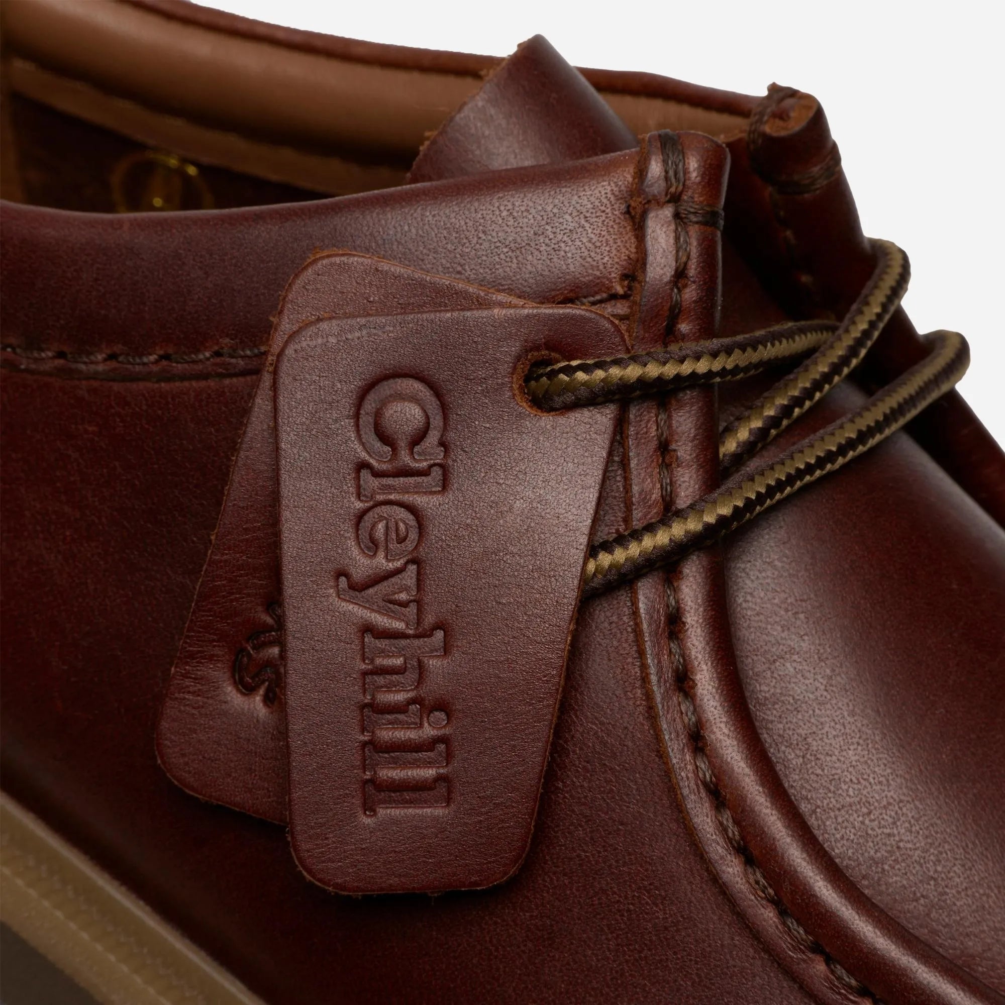 Clarks Cleyhill Seam Brown Leather – Chunky Moc-Toe Men's