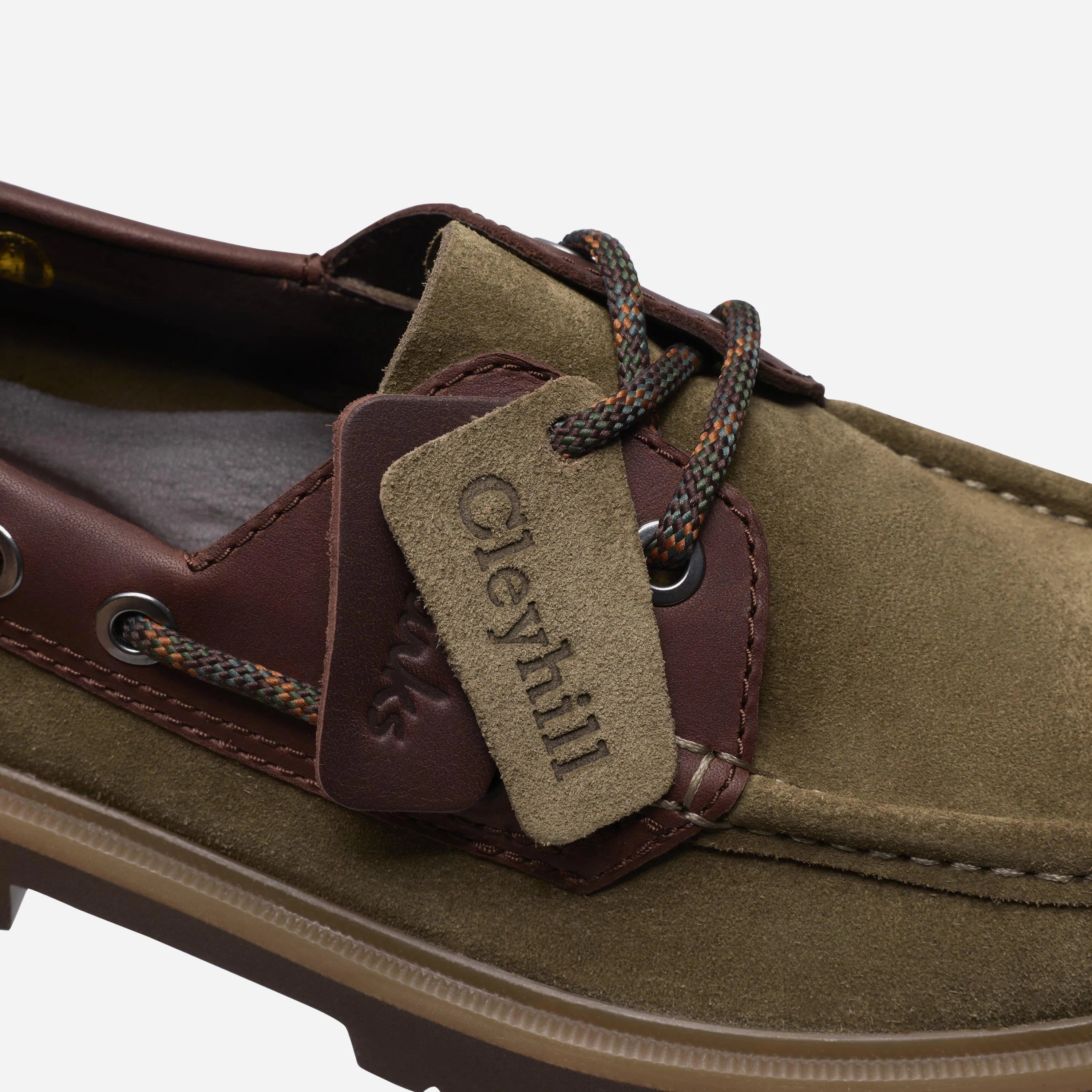 Chaussures Bateau Clarks - Cleyhill Olive / Burgundy