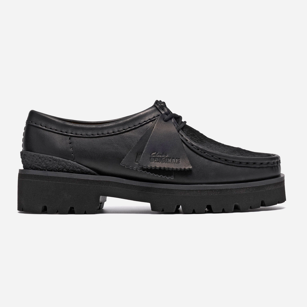 Clarks Walla Yukoner Black - Chunky Wallabee Shoes
