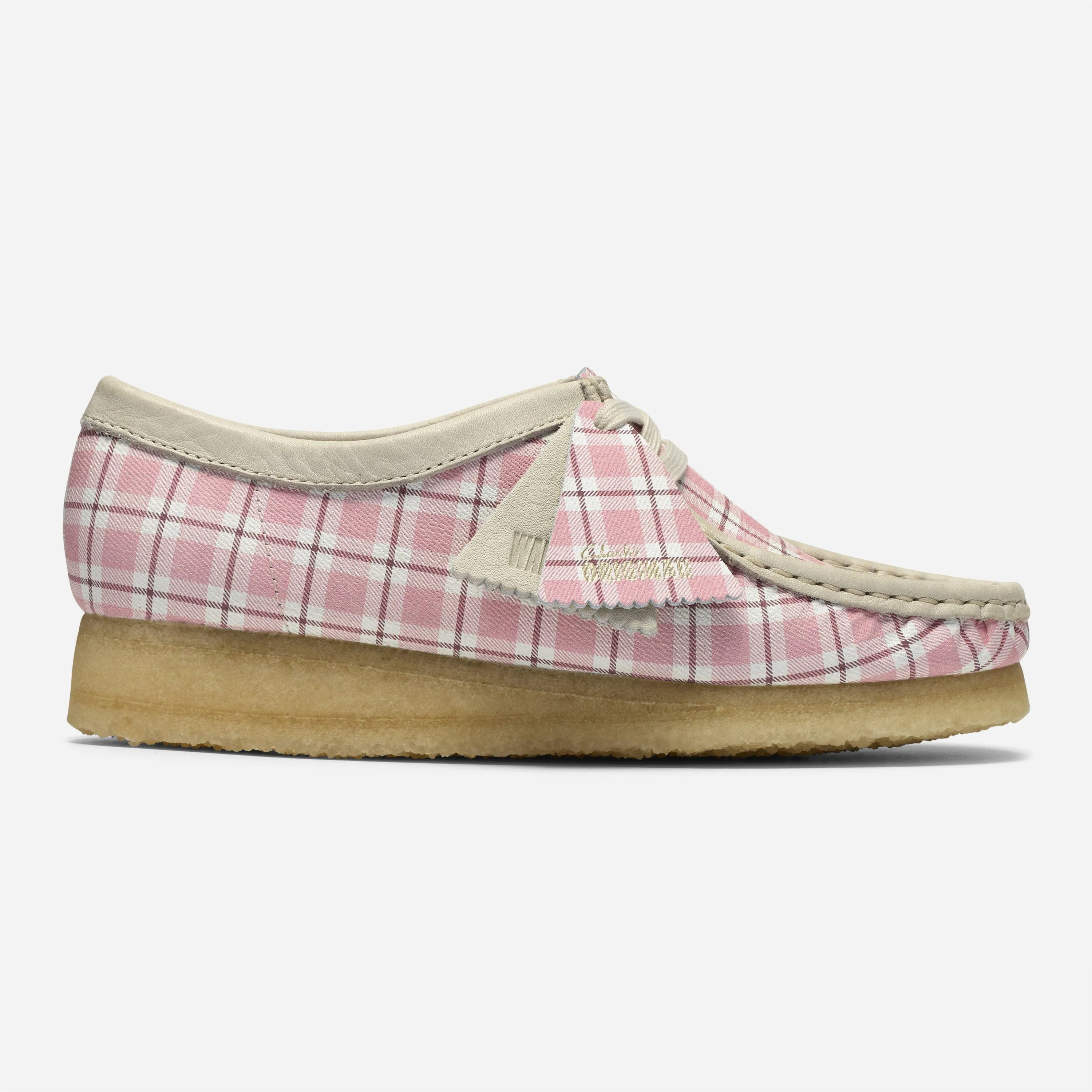 Clarks Originals Women's Wallabee Pink Check