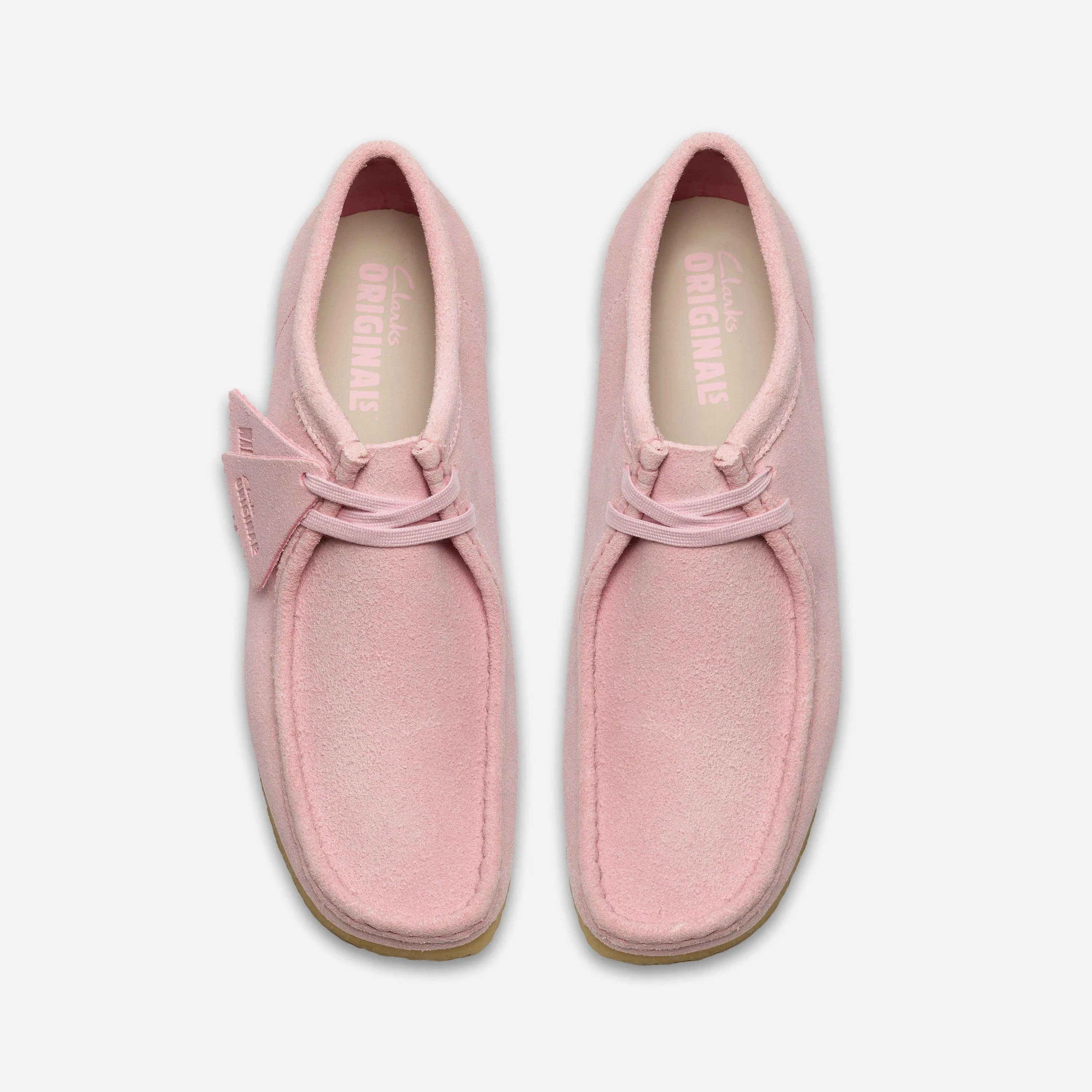 Chaussures Homme Clarks Originals - Wallabee Men Light Pink Suede