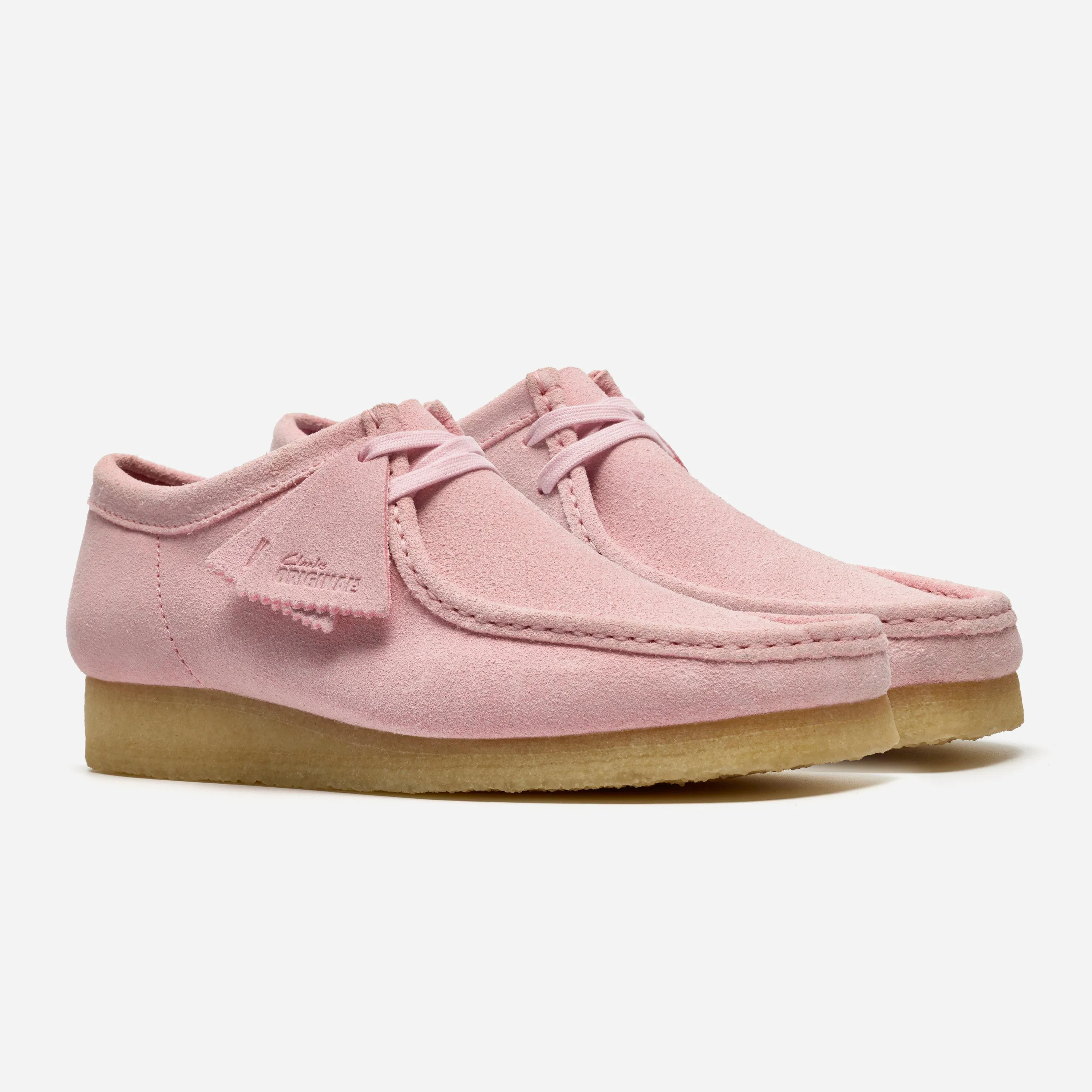 Chaussures Homme Clarks Originals - Wallabee Men Light Pink Suede