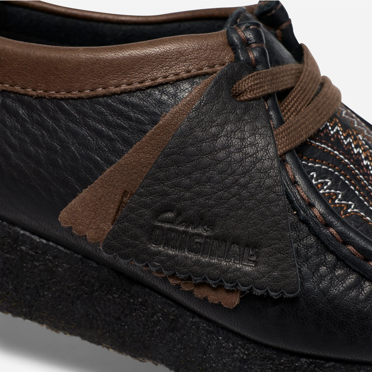 Chaussures Clarks Originals Wallabee Stitch Pack Black Interest