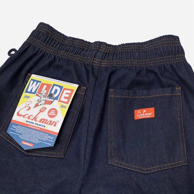 Pantalon Cookman Wide Chef Pants Denim Navy