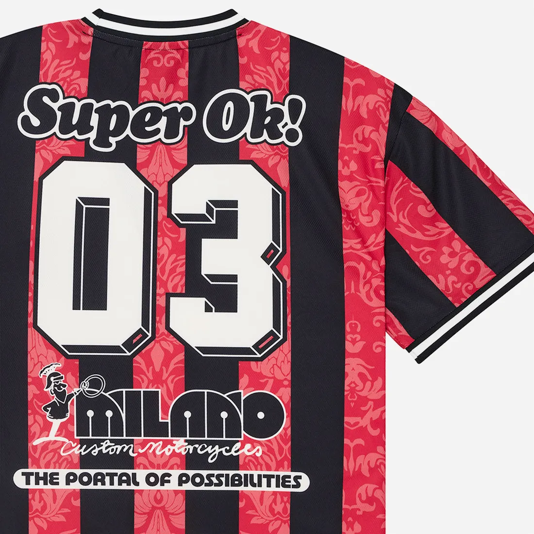 Maillot Deus Ex Machina - Nouveau Moto Tee Fiery Red