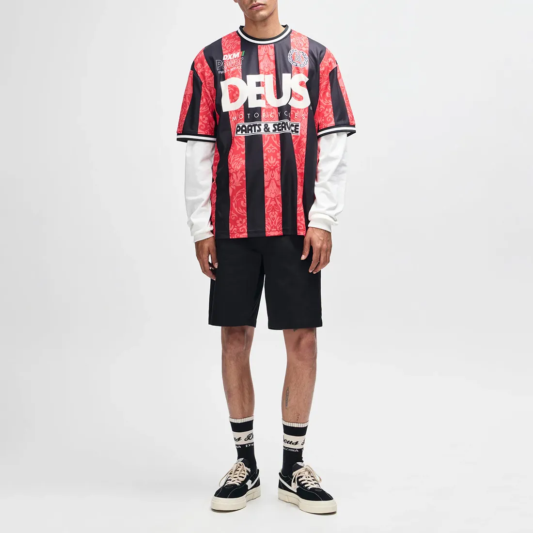 Maillot Deus Ex Machina - Nouveau Moto Tee Fiery Red