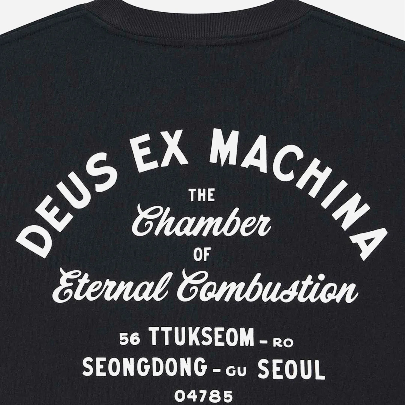 T-shirt Deus Ex Machina Seoul Sign Tee Noir