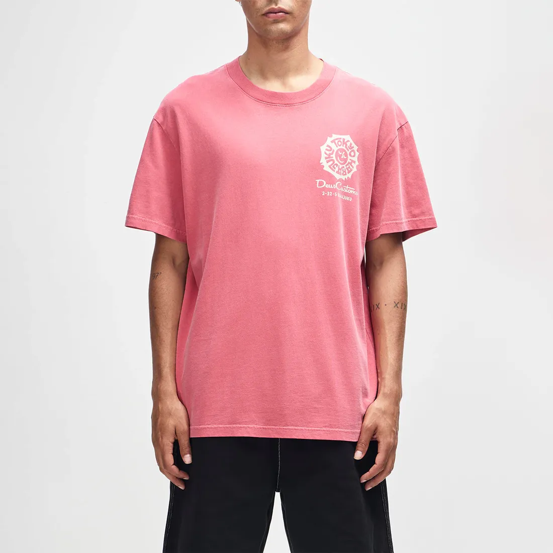 T-Shirt Deus Ex Machina - Tokyo Address Tee Melon Red