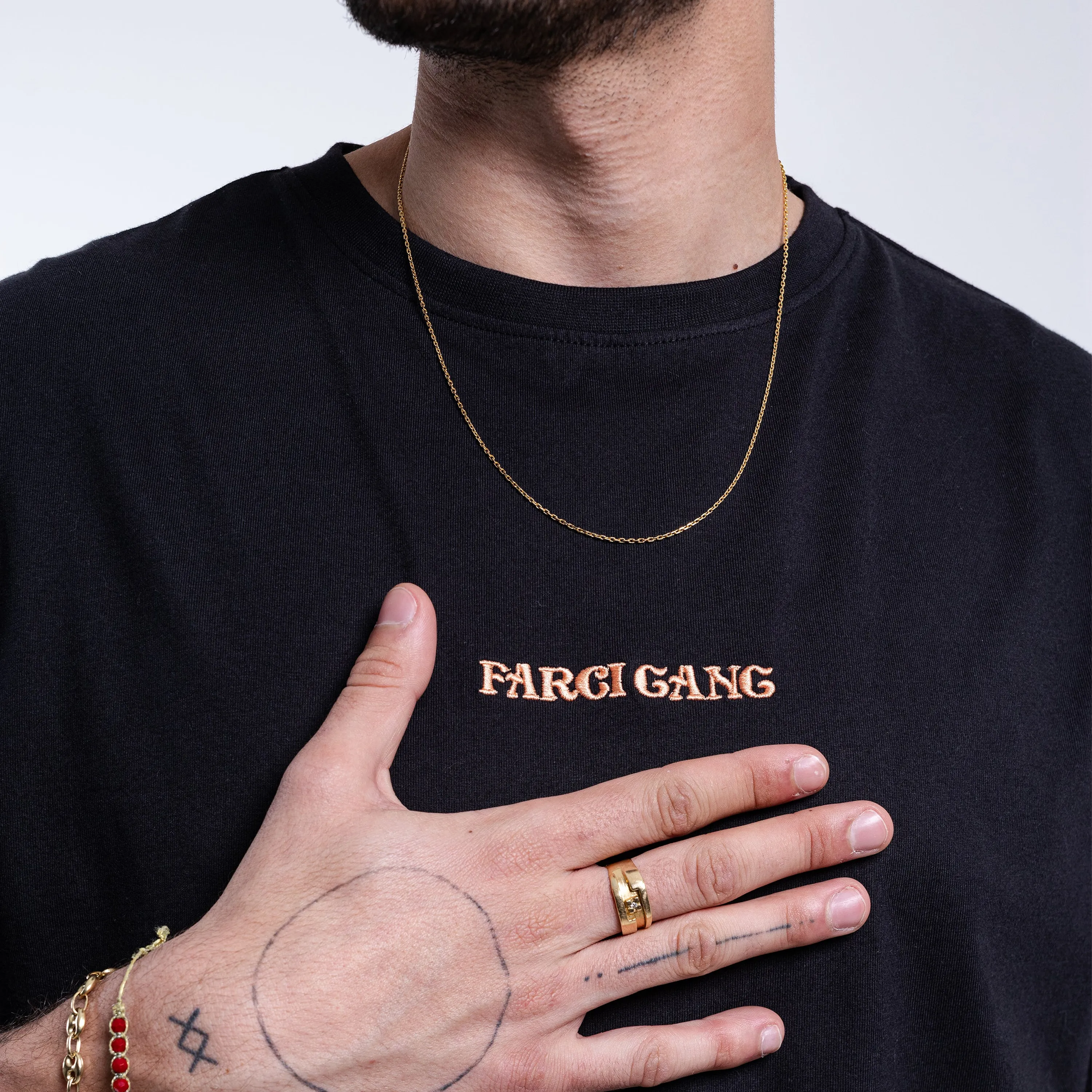 Farci Studio Gang 7 T-Shirt Black