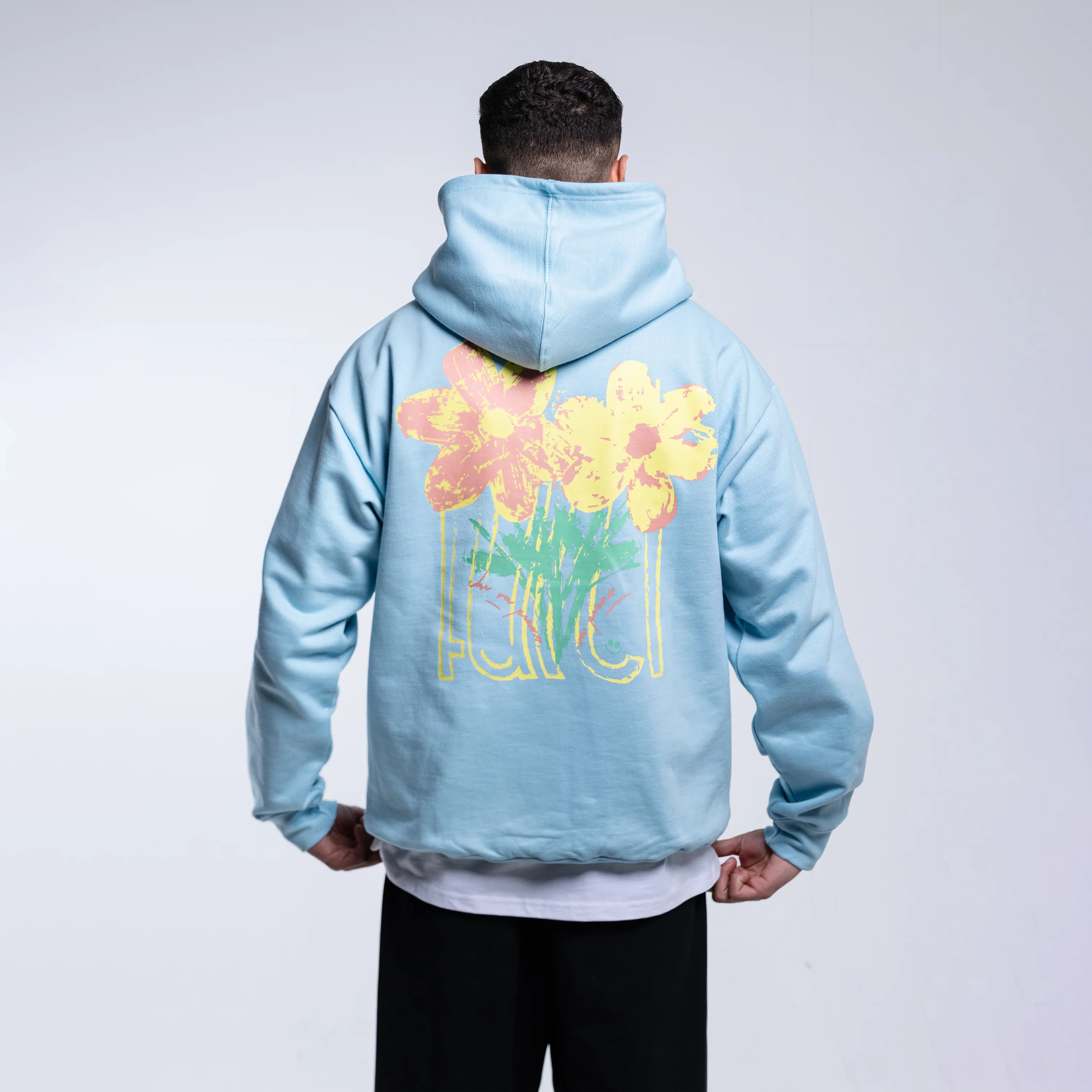 Farci Studio Piano Hoodie sky blue