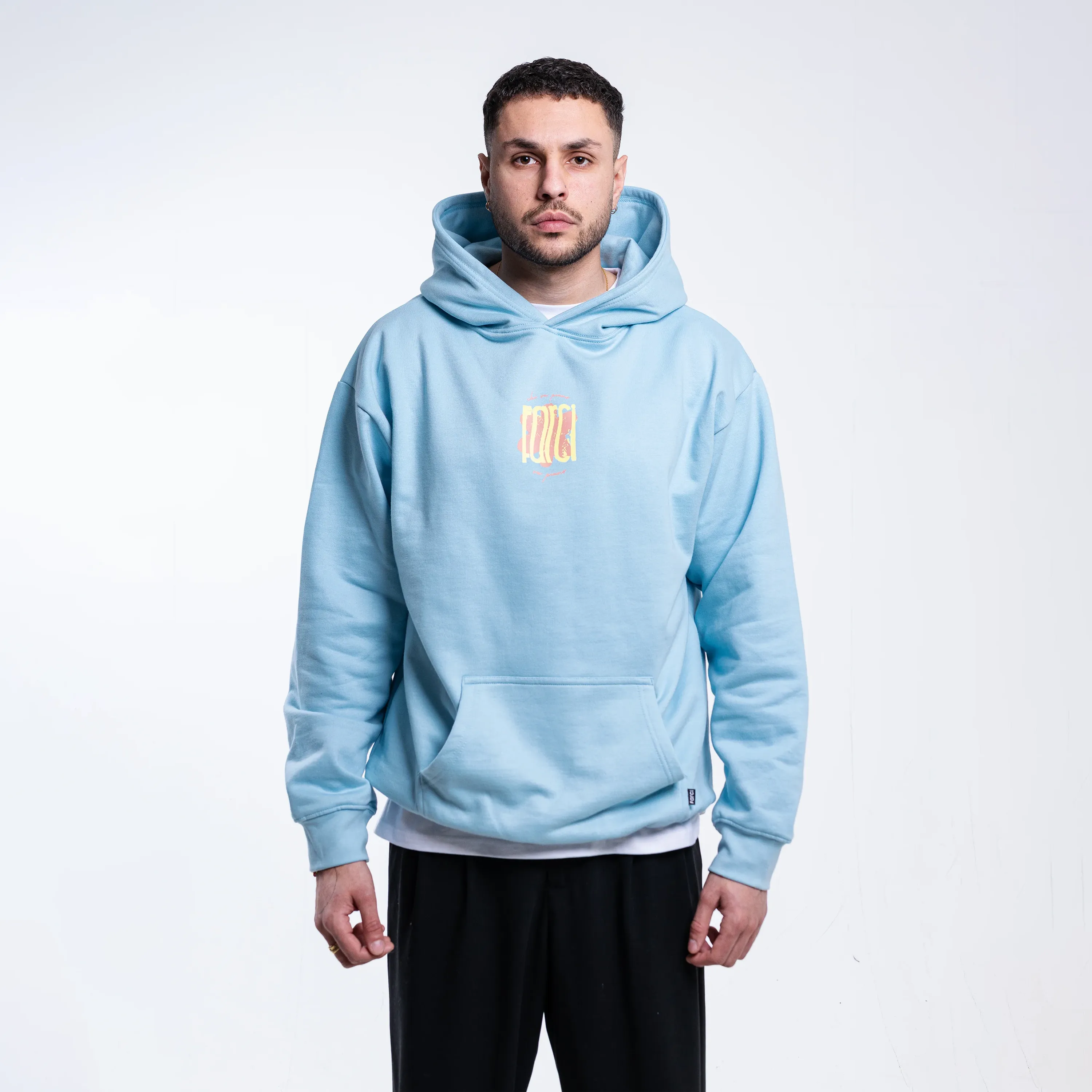 Farci Studio Piano Hoodie sky blue