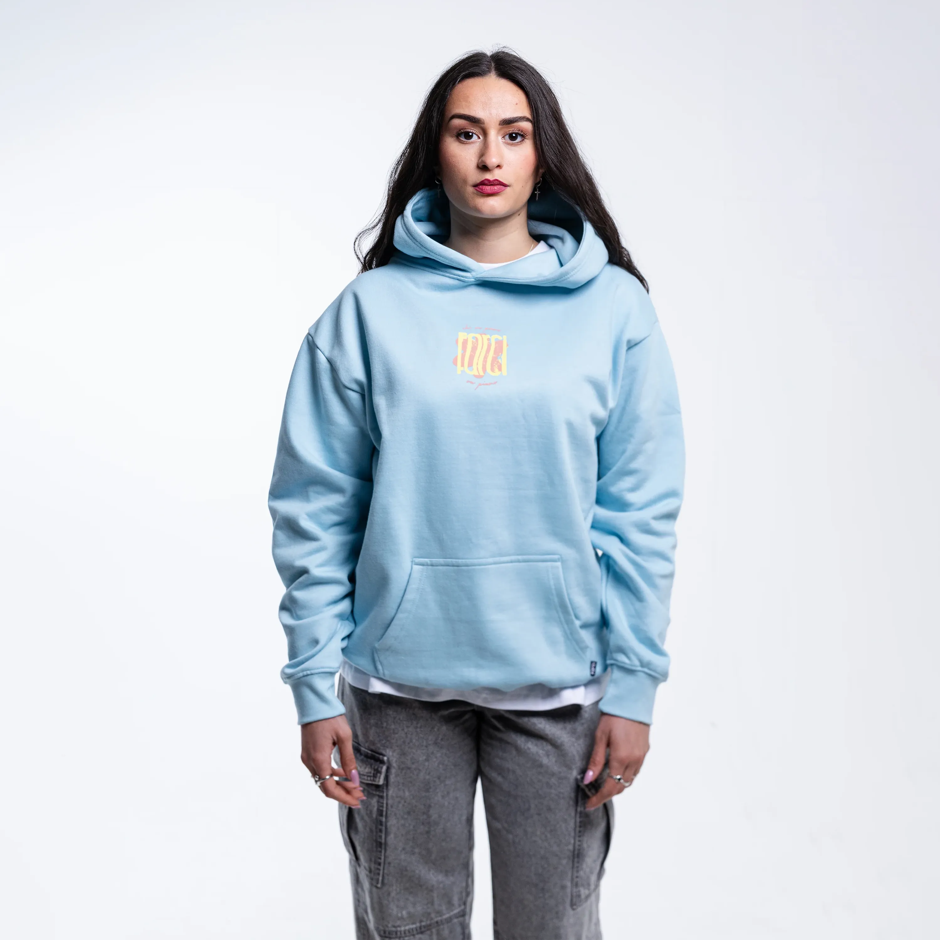 Farci Studio Piano Hoodie sky blue