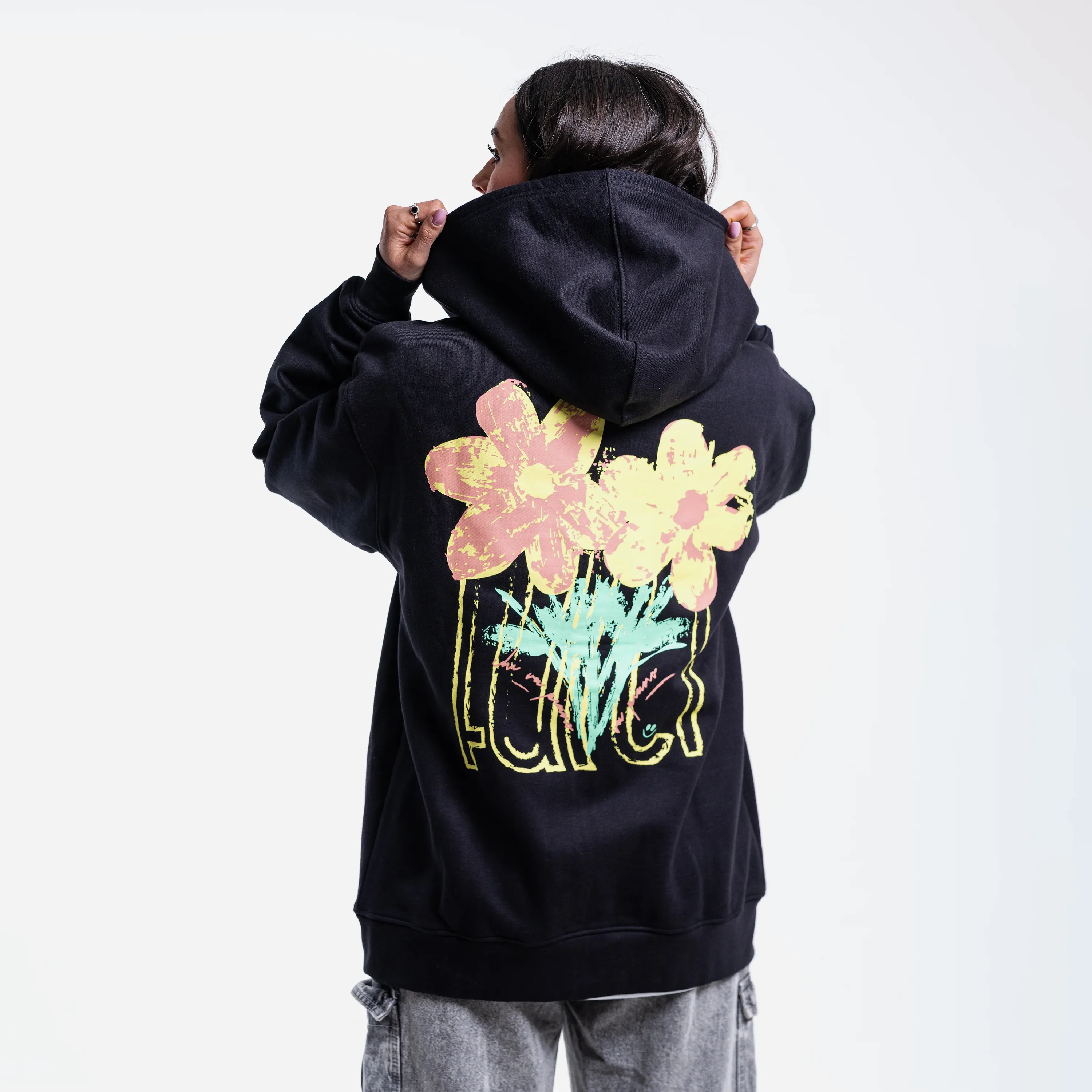 Zip hoodie Farci Studio Piano noir