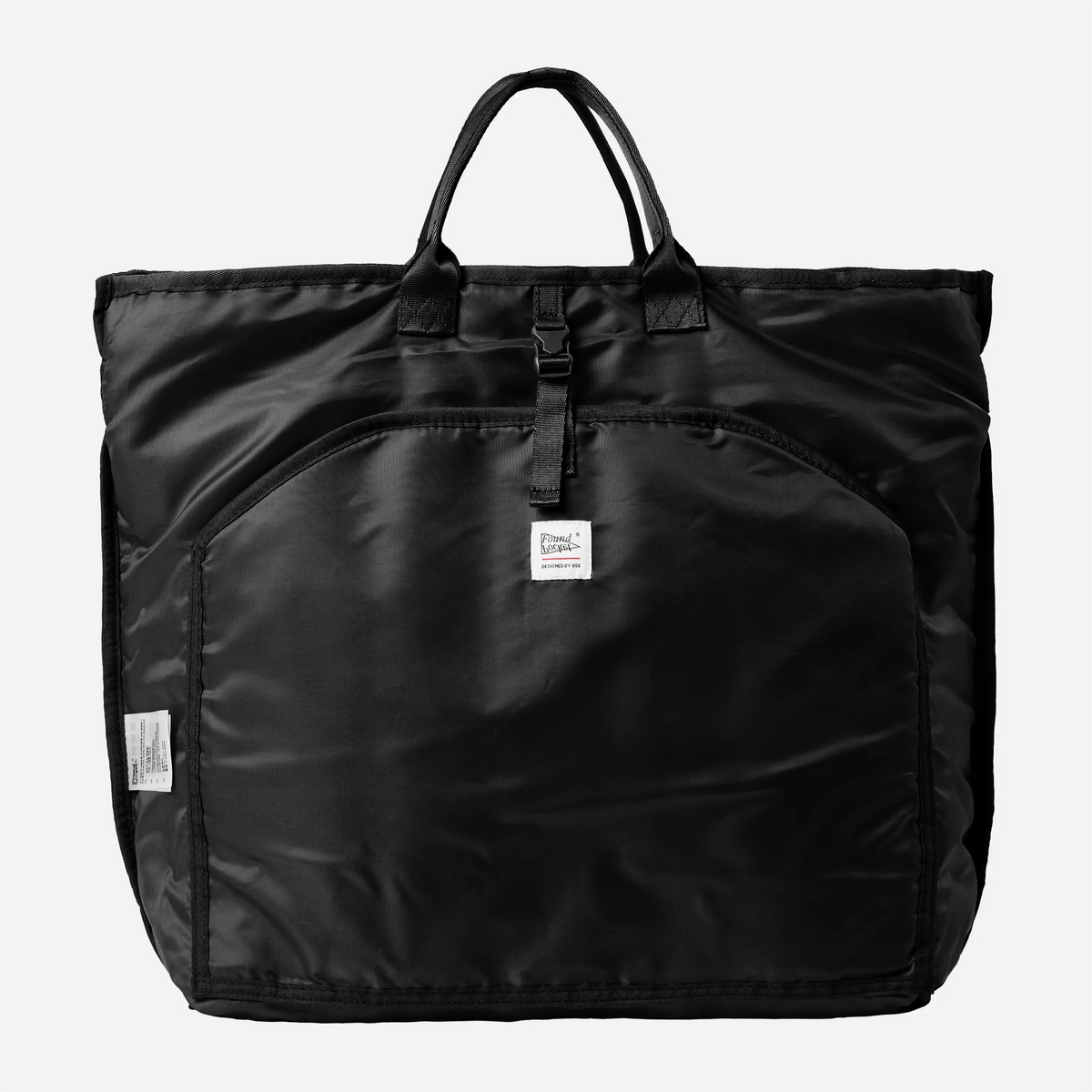 Found Pocket Focus Tote Bag Black
