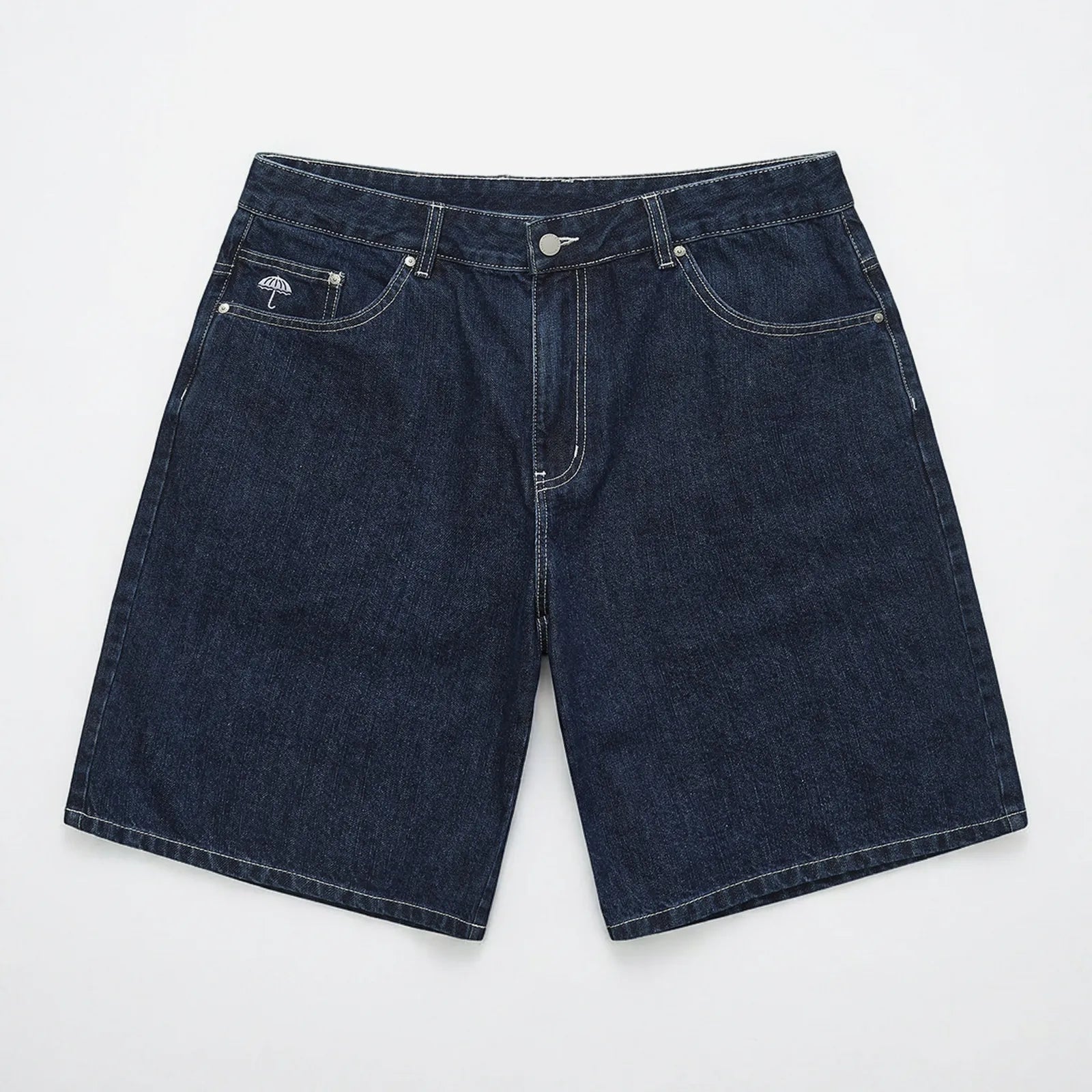 Helas Dieu Grec Jeans Shorts Washed Navy