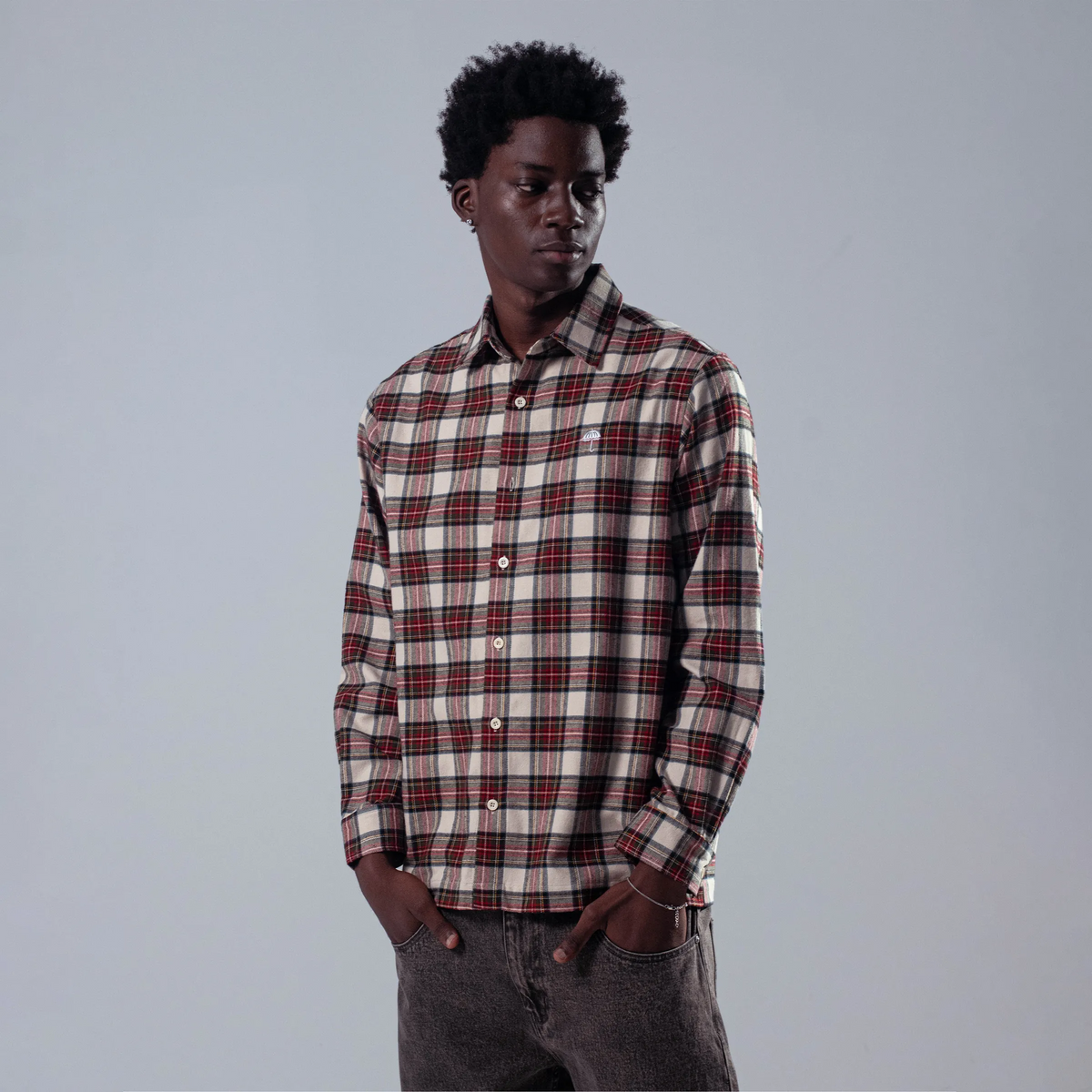 Chemise Hélas Leon Ls Shirt Checkered Multico