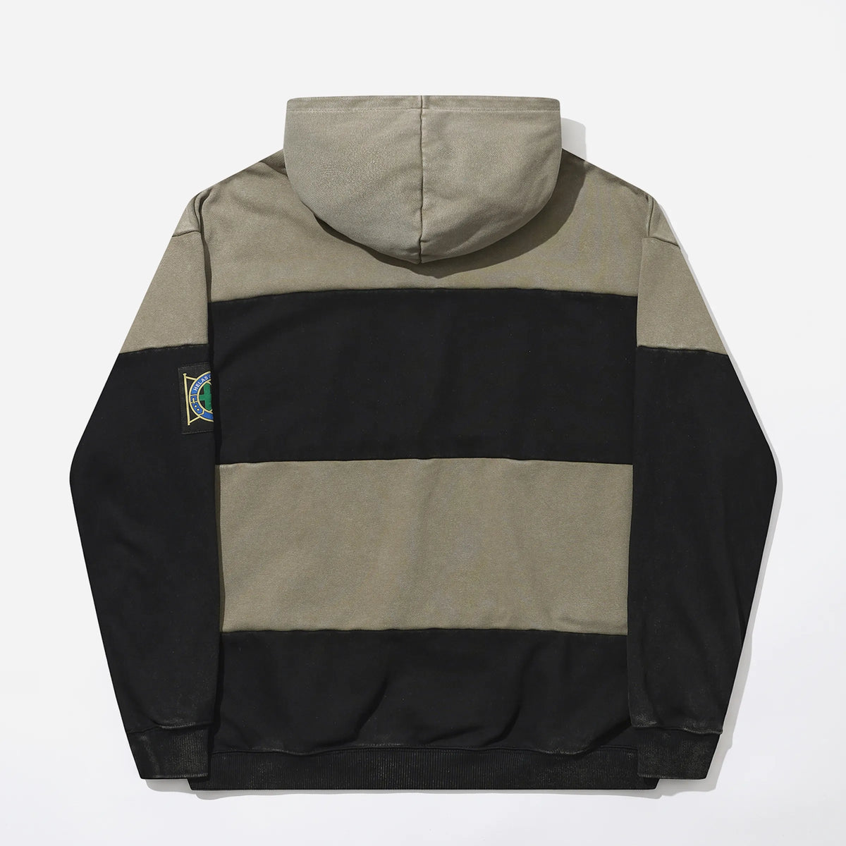 Hélas Robby Hoodie Washed Khaki Green Black