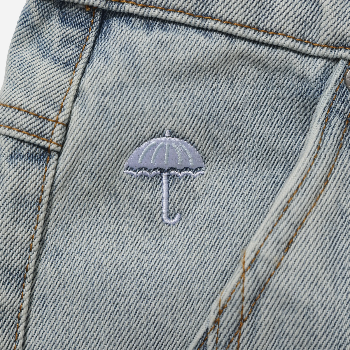 Hélas Zigzagger Jean Pants Washed Light Blue