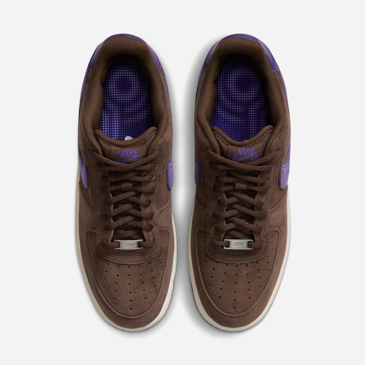 Nike SB Air Force 1 Light Chocolate Court Purple - Geo Edition