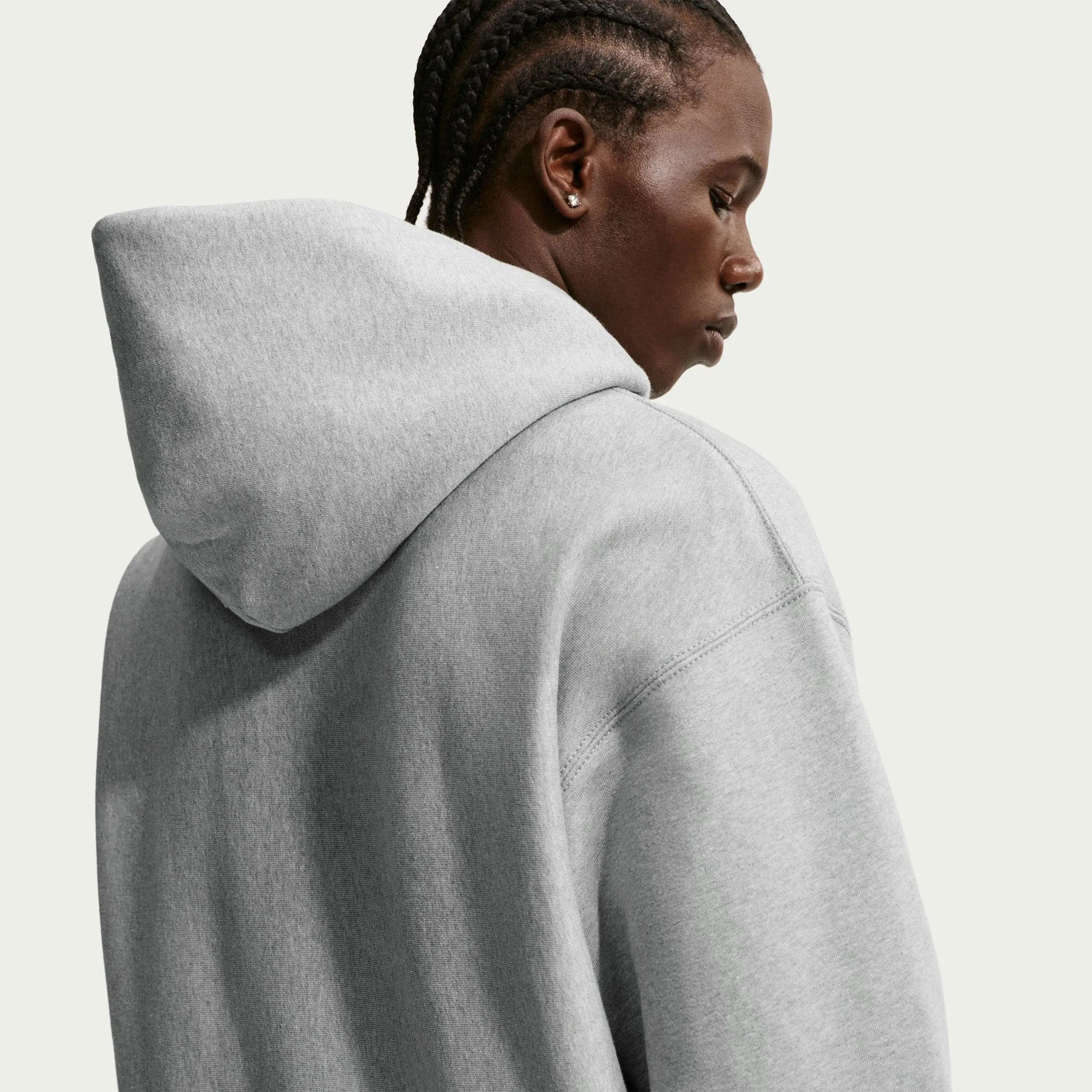 Sweat Nike Solo Swoosh Gris Chiné