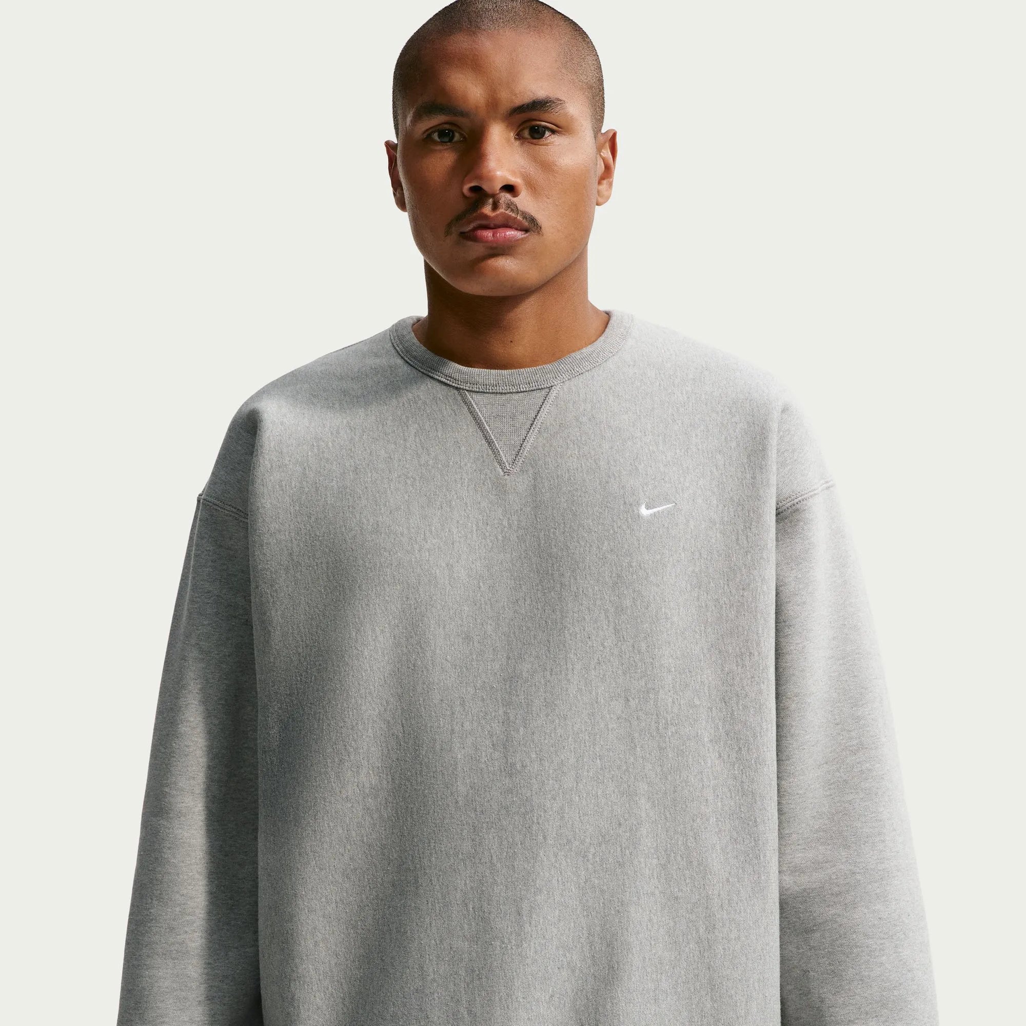 Sweat Nike Solo Swoosh Crewneck Gris Chine