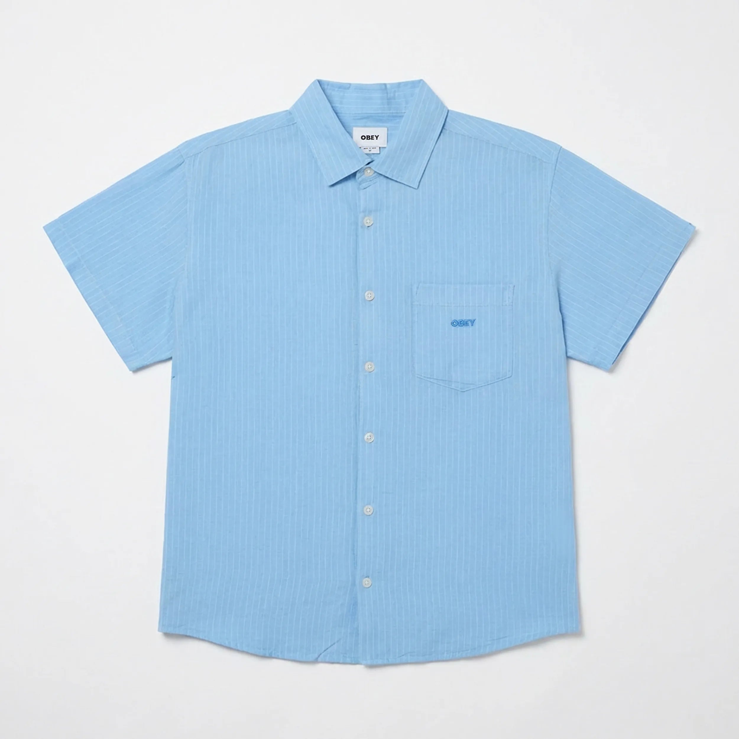 OBEY - Barry SS Shirt Sky Blue Multi