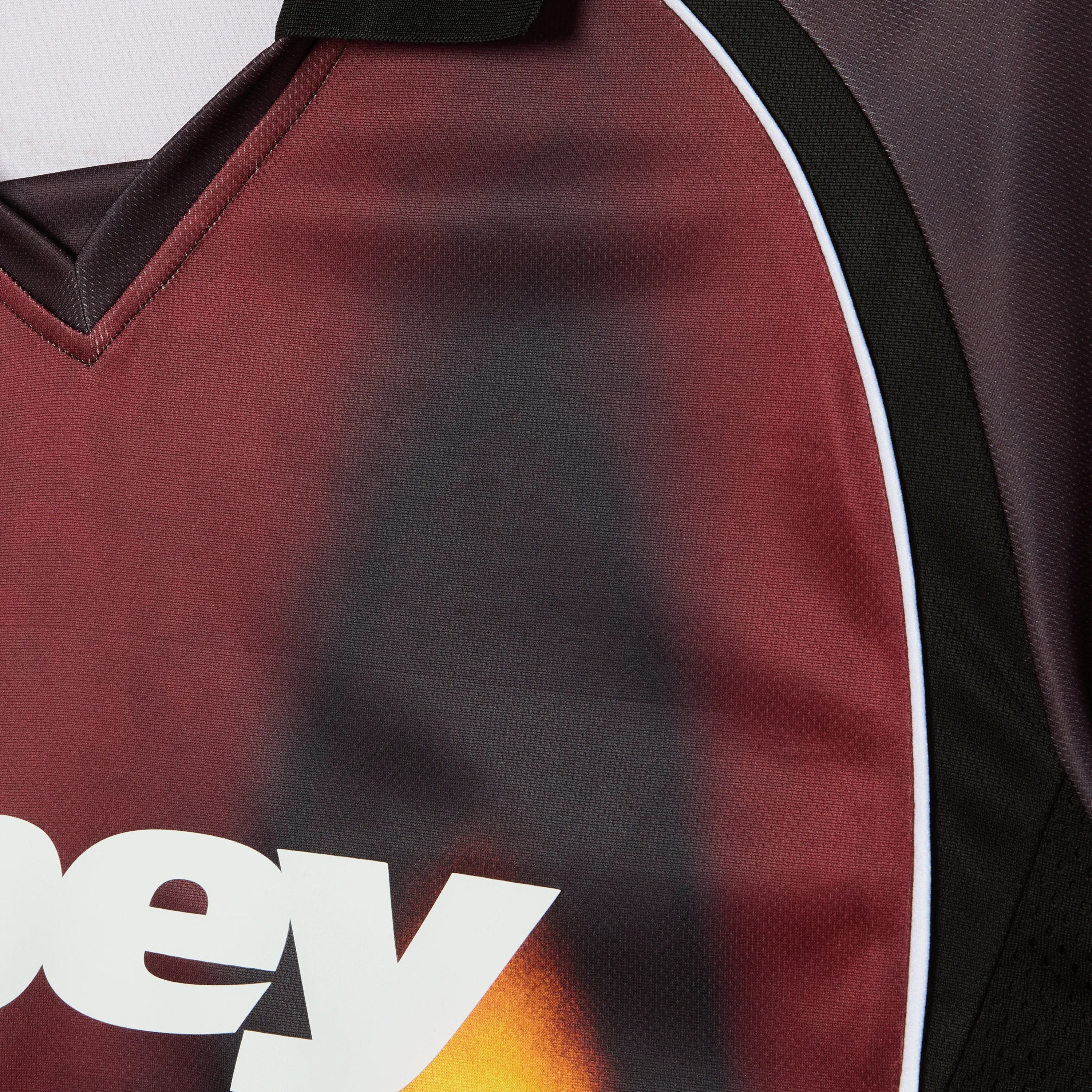 Maillot OBEY - Blurred Soccer Jersey Burnt Red