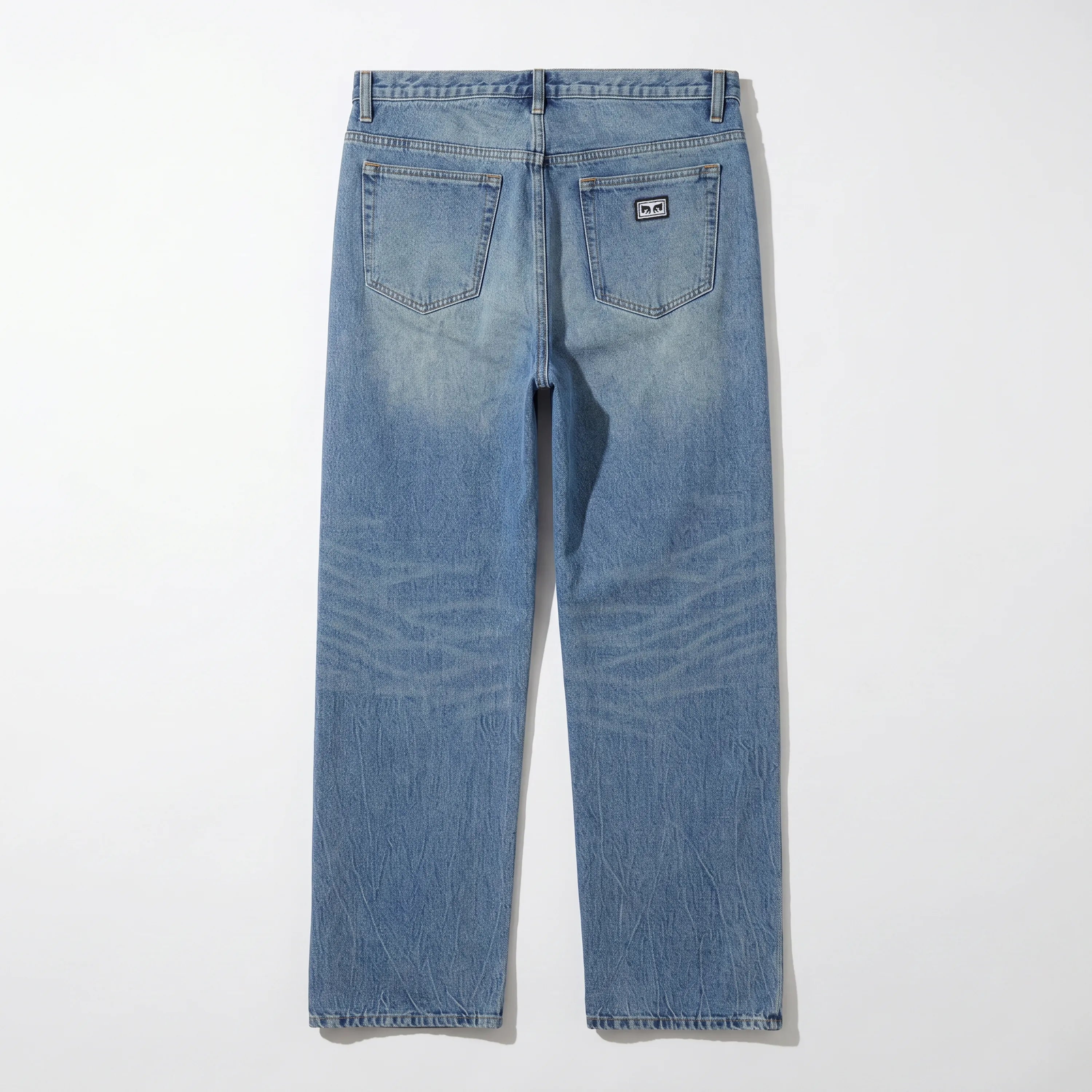Obey Boxcar Straight Leg Denim Heavy Vintage Indigo