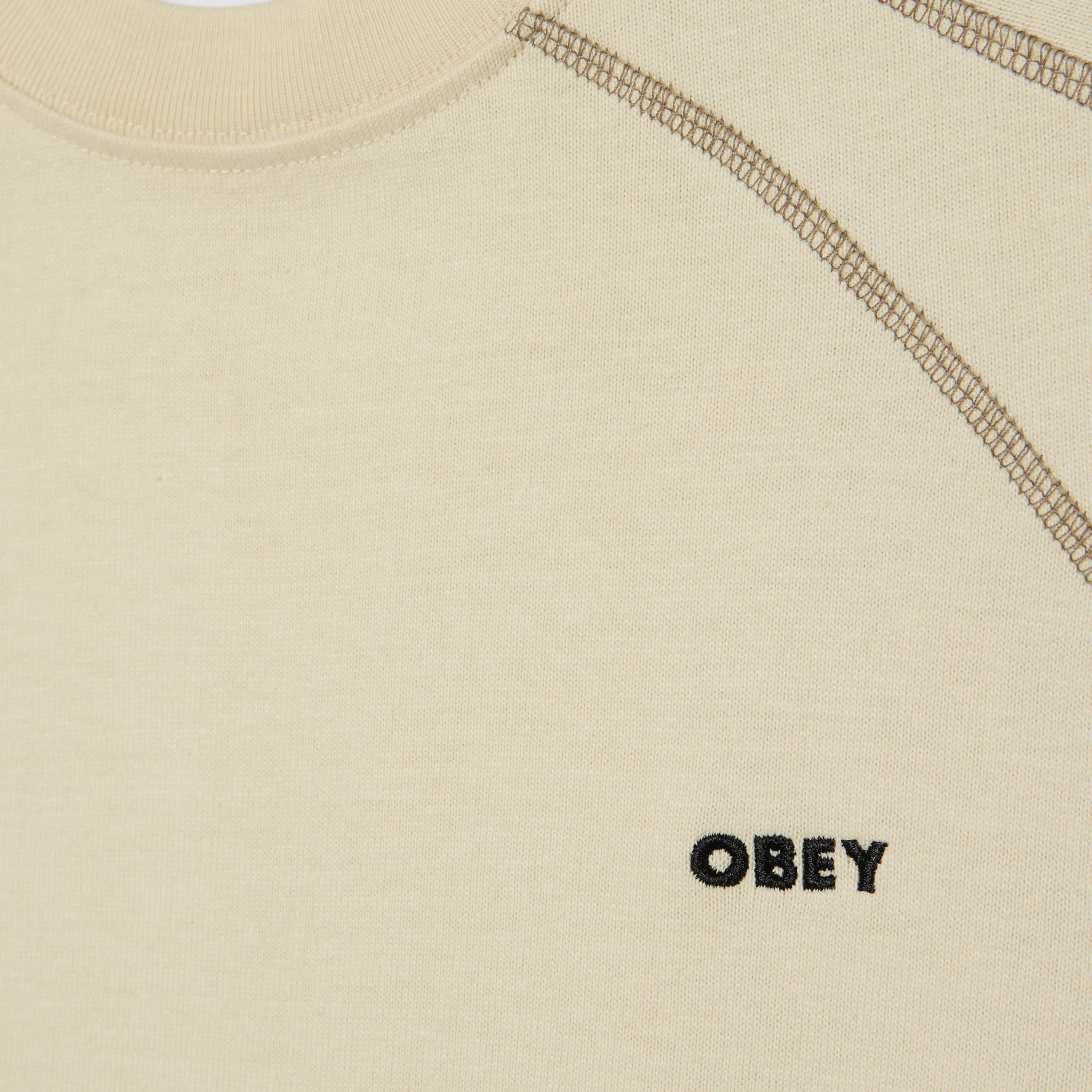 T-Shirt OBEY - Contrast Stitch Tee Silver Birch
