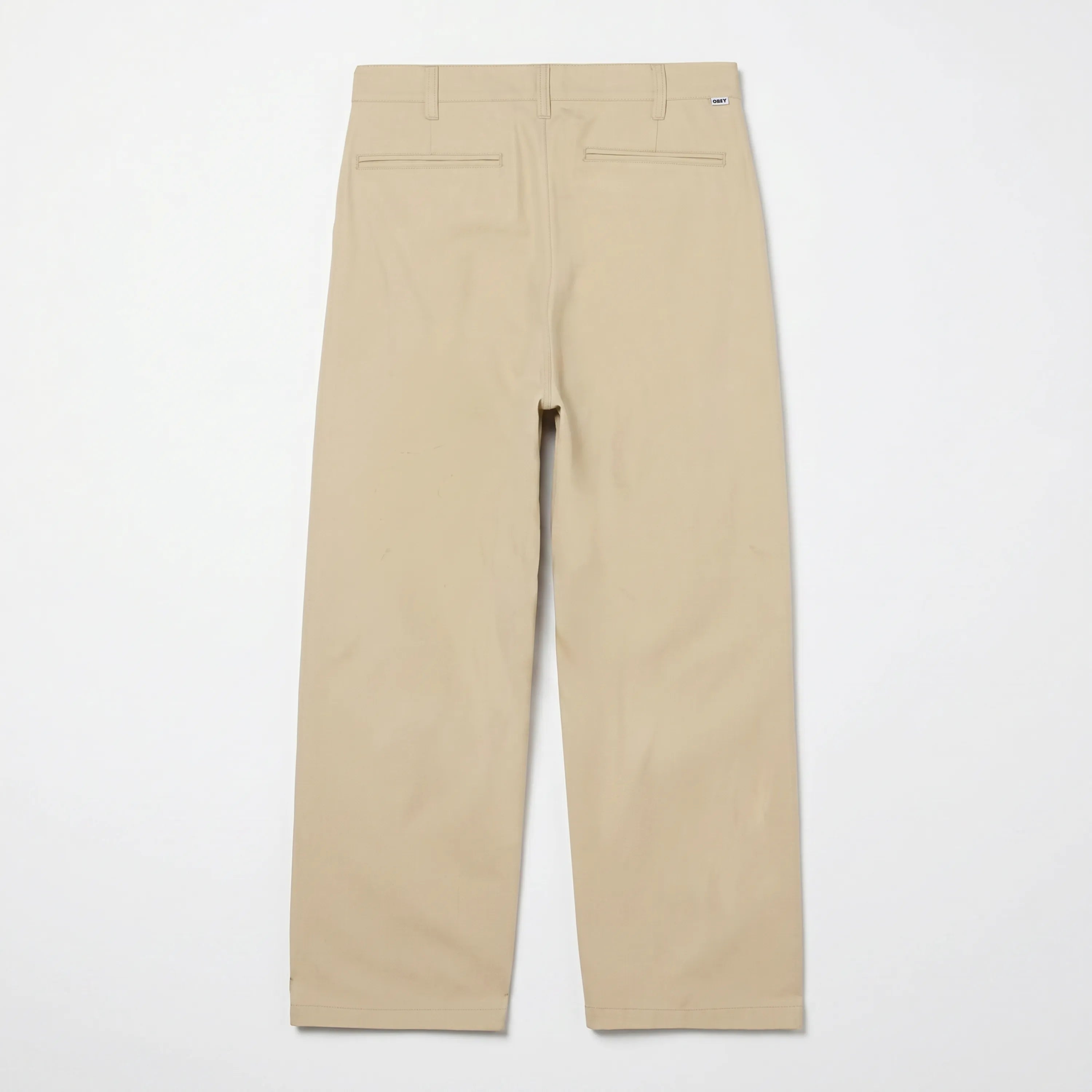 Obey Dean Pleated Chino Pant Cement