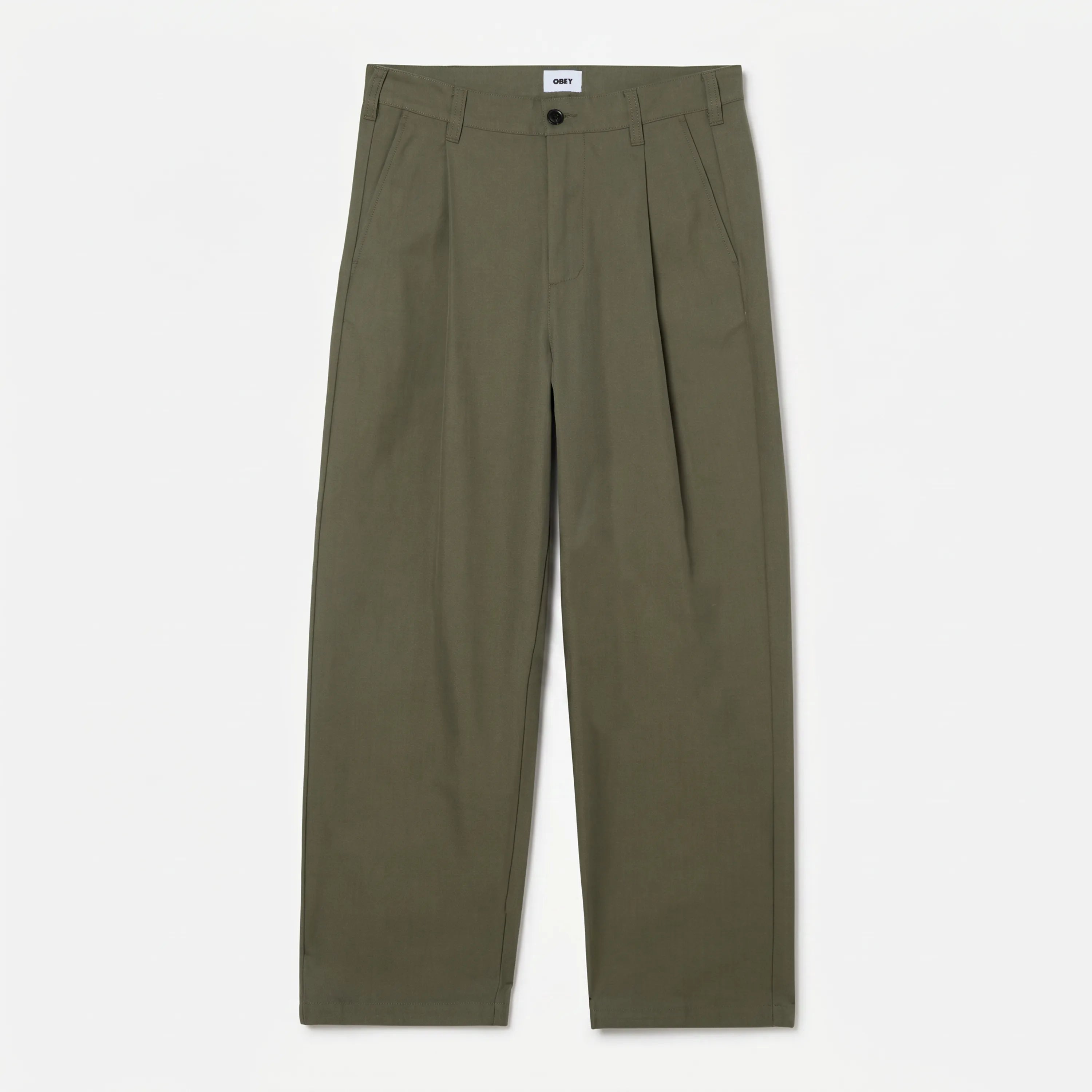 Obey Dean Pleated Chino Pant Tea Leaf