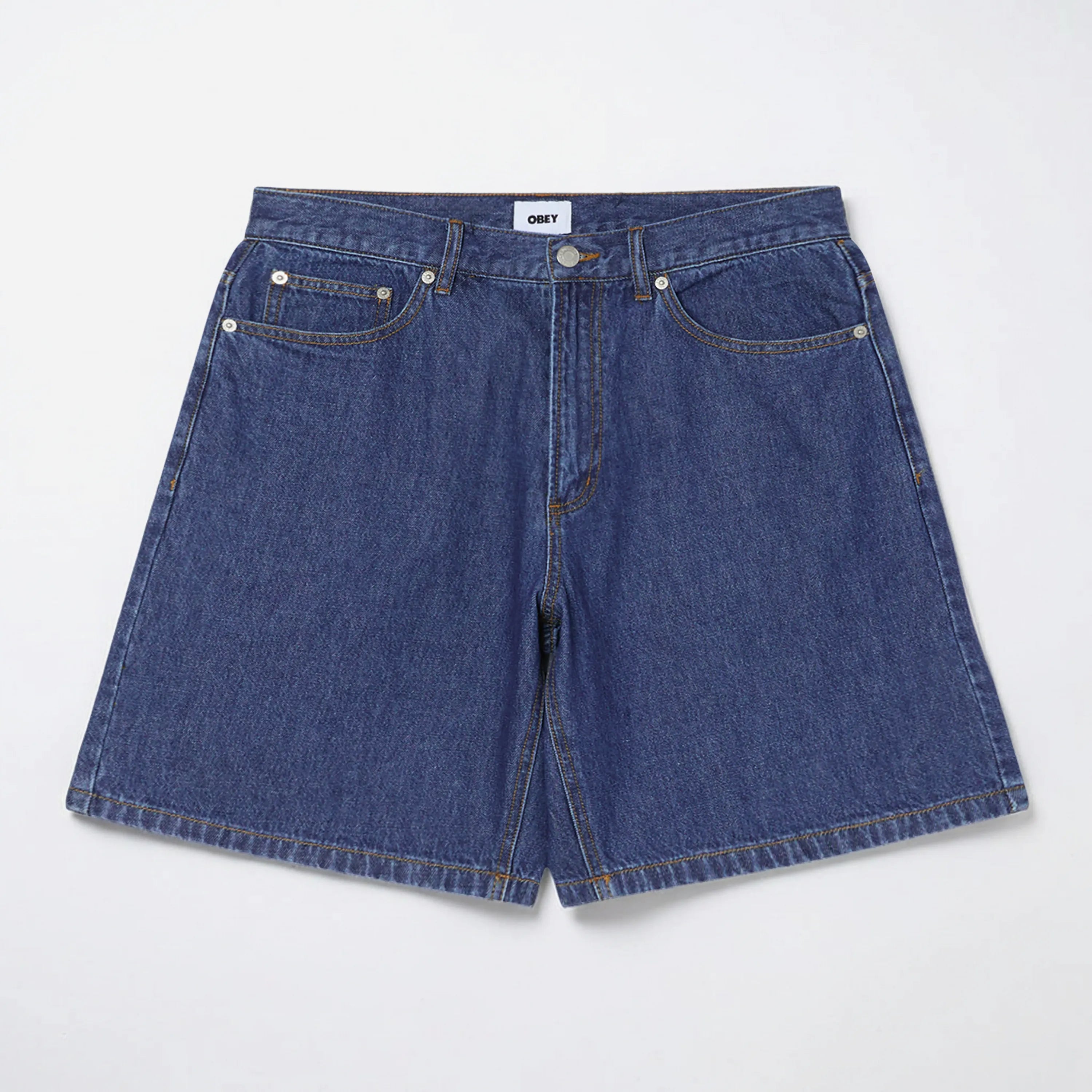 Obey Emerson Denim Short Stone Wash