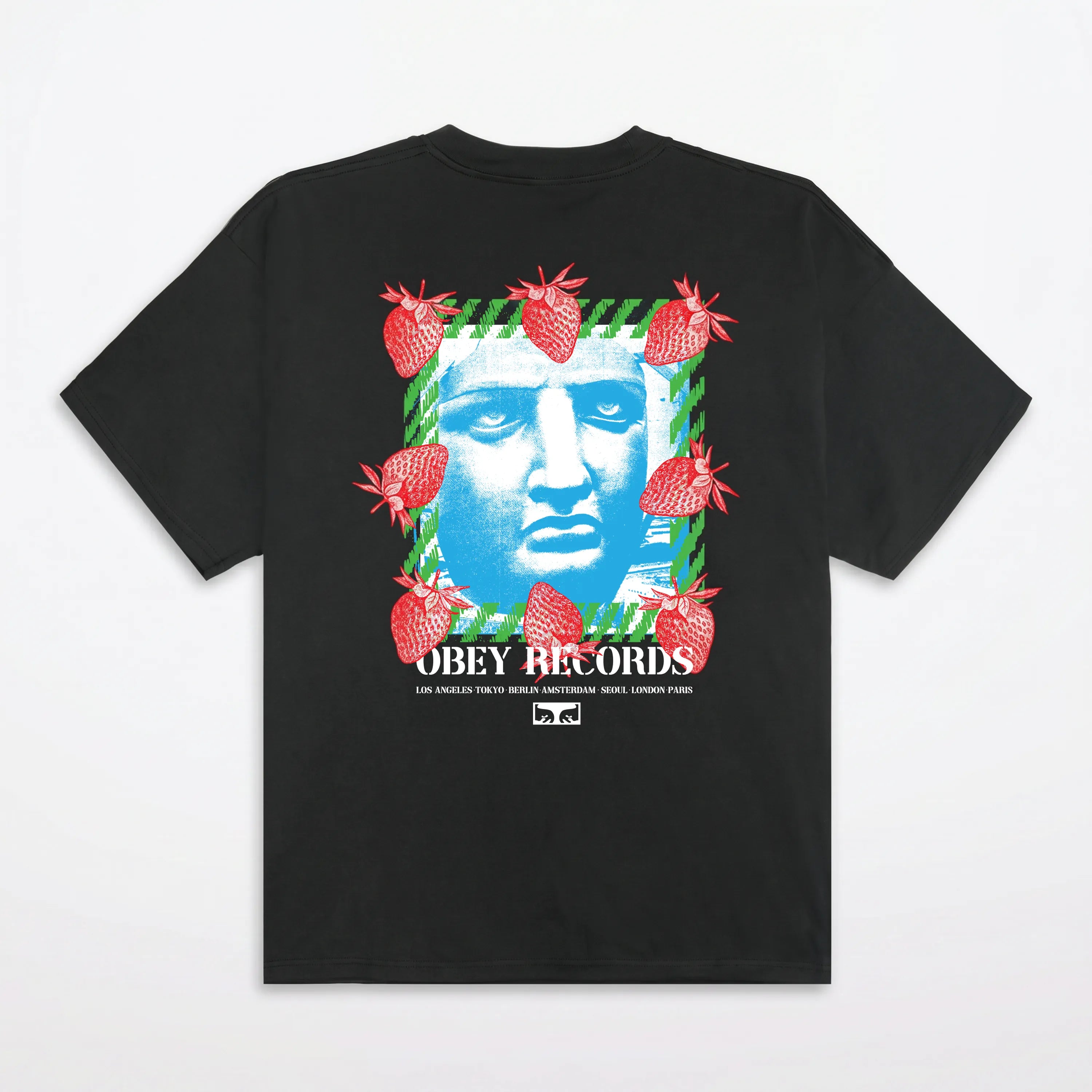 T-Shirt Obey Garden Heavyweight Vintage Black