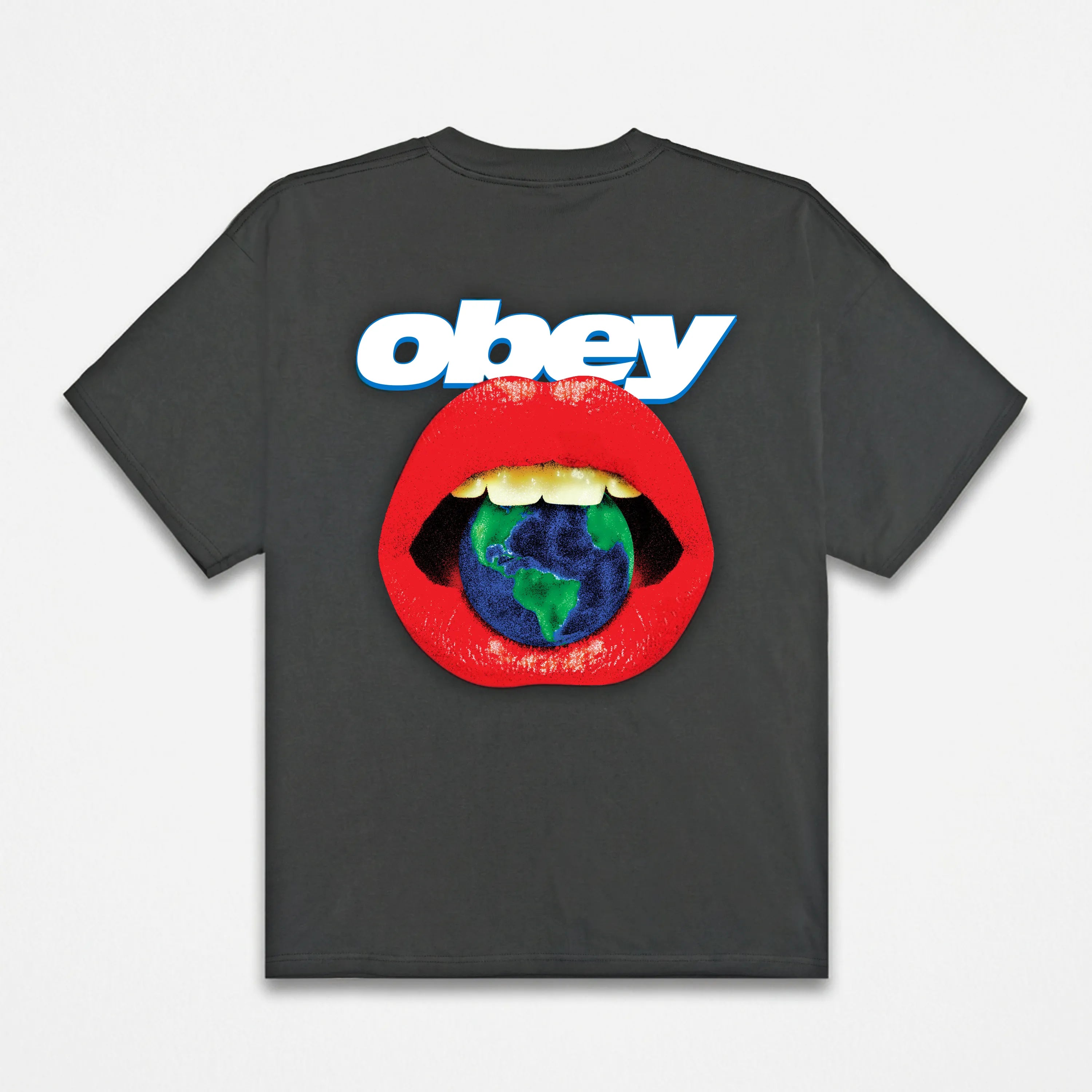 OBEY - Lips Tee Vintage Black